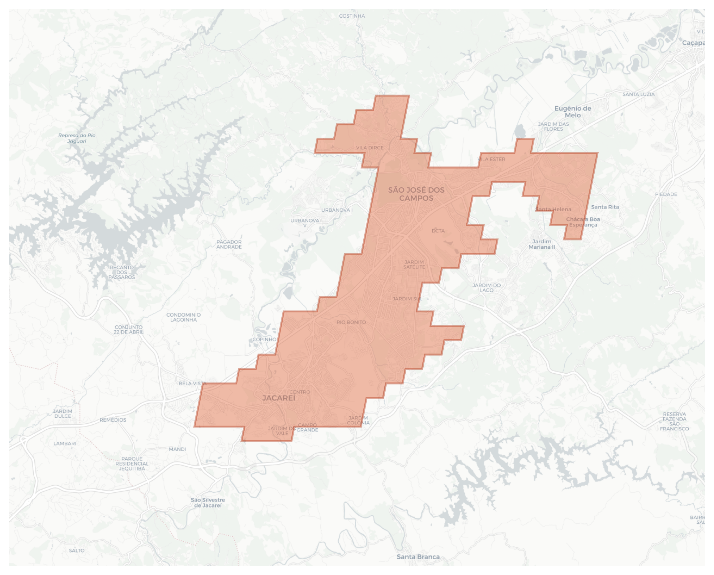 Sao Jose dos Campos geographic map