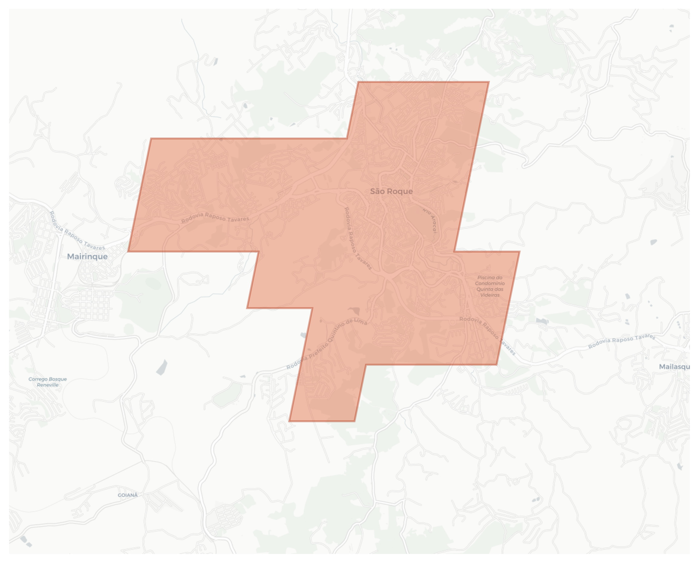 São Roque geographic map