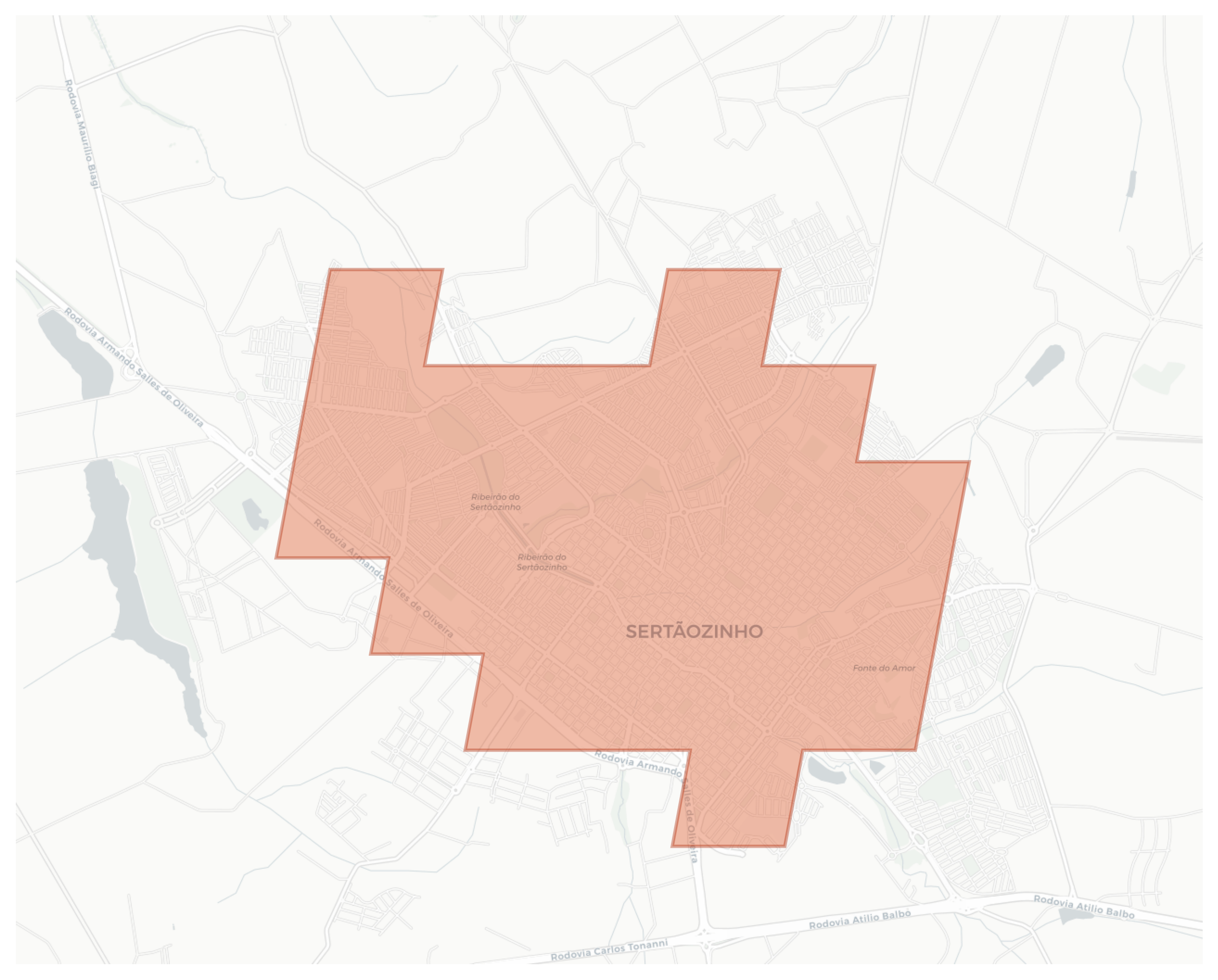 Sertãozinho geographic map