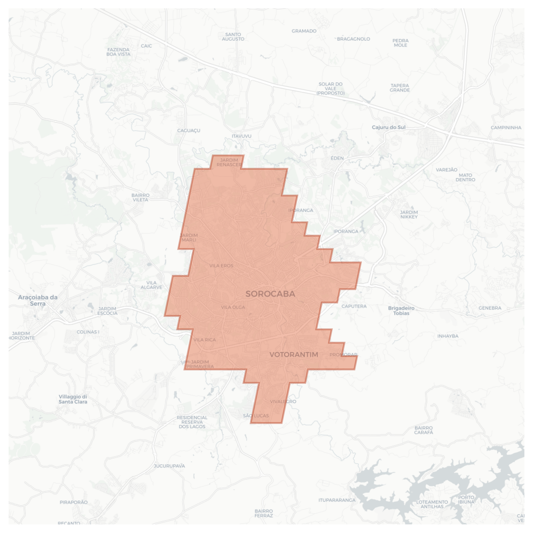 Sorocaba geographic map