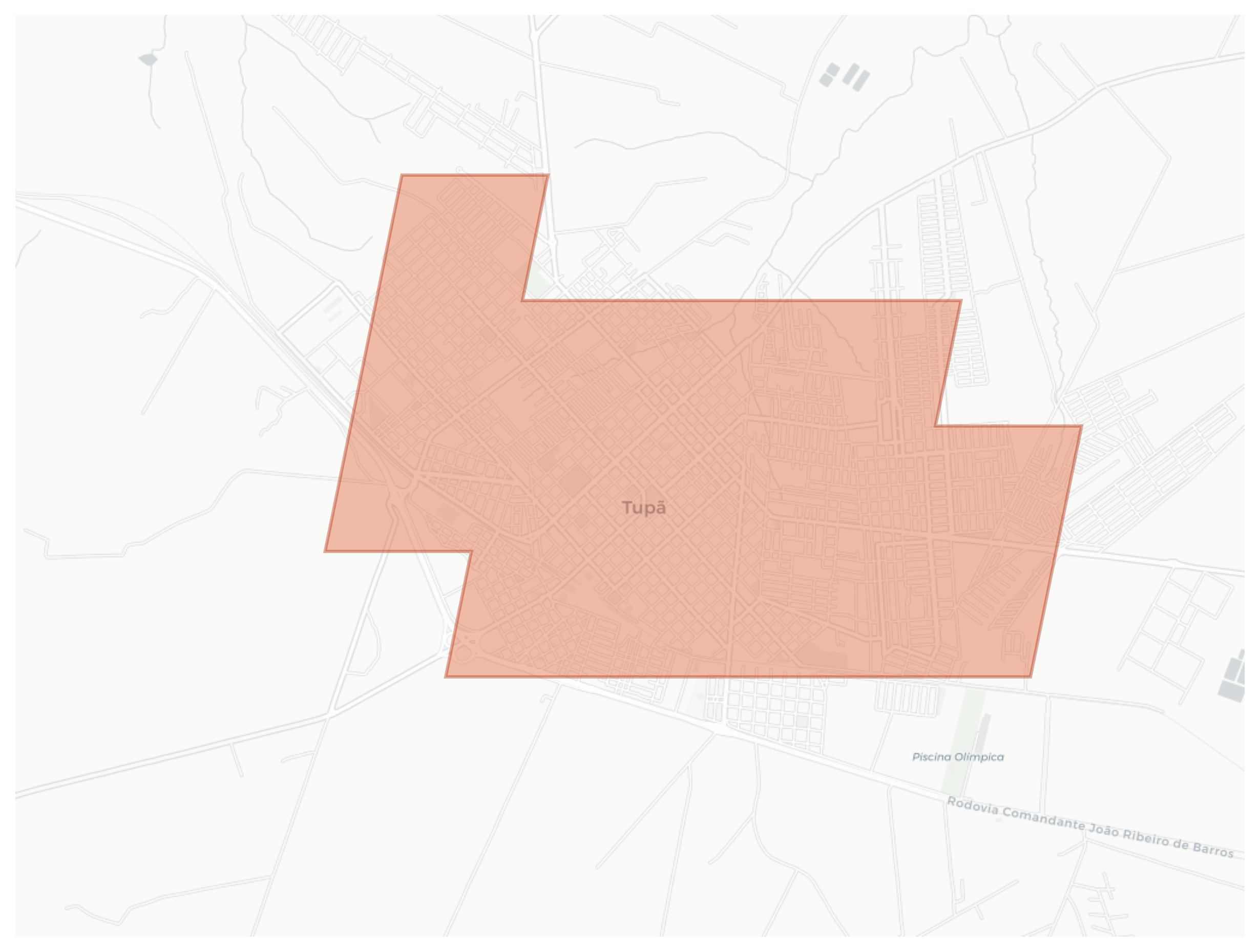 Tupã geographic map