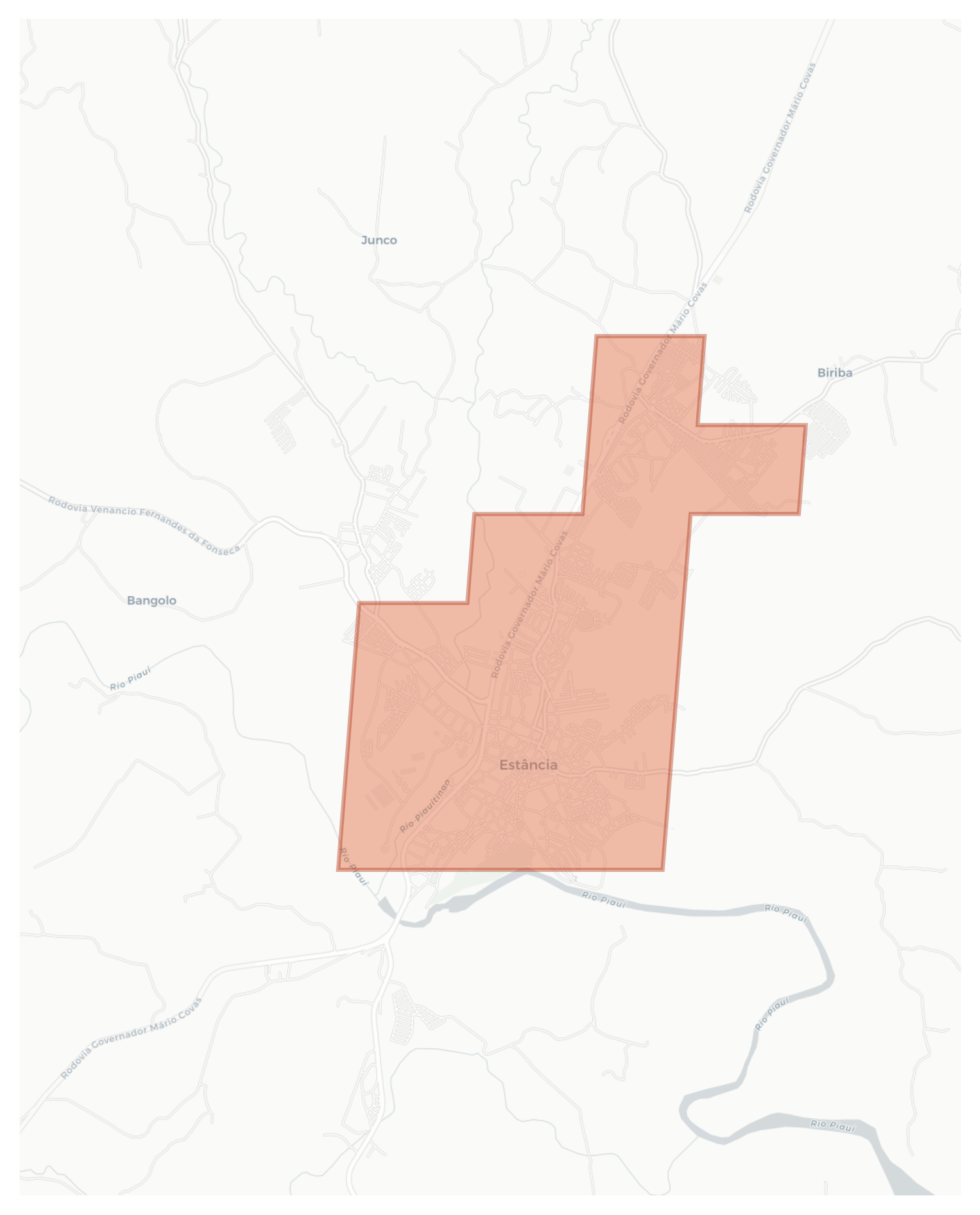 Estância geographic map