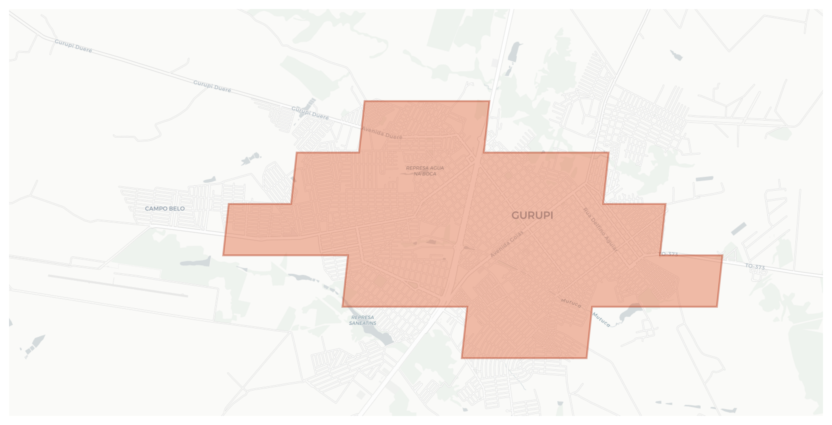 Gurupi geographic map