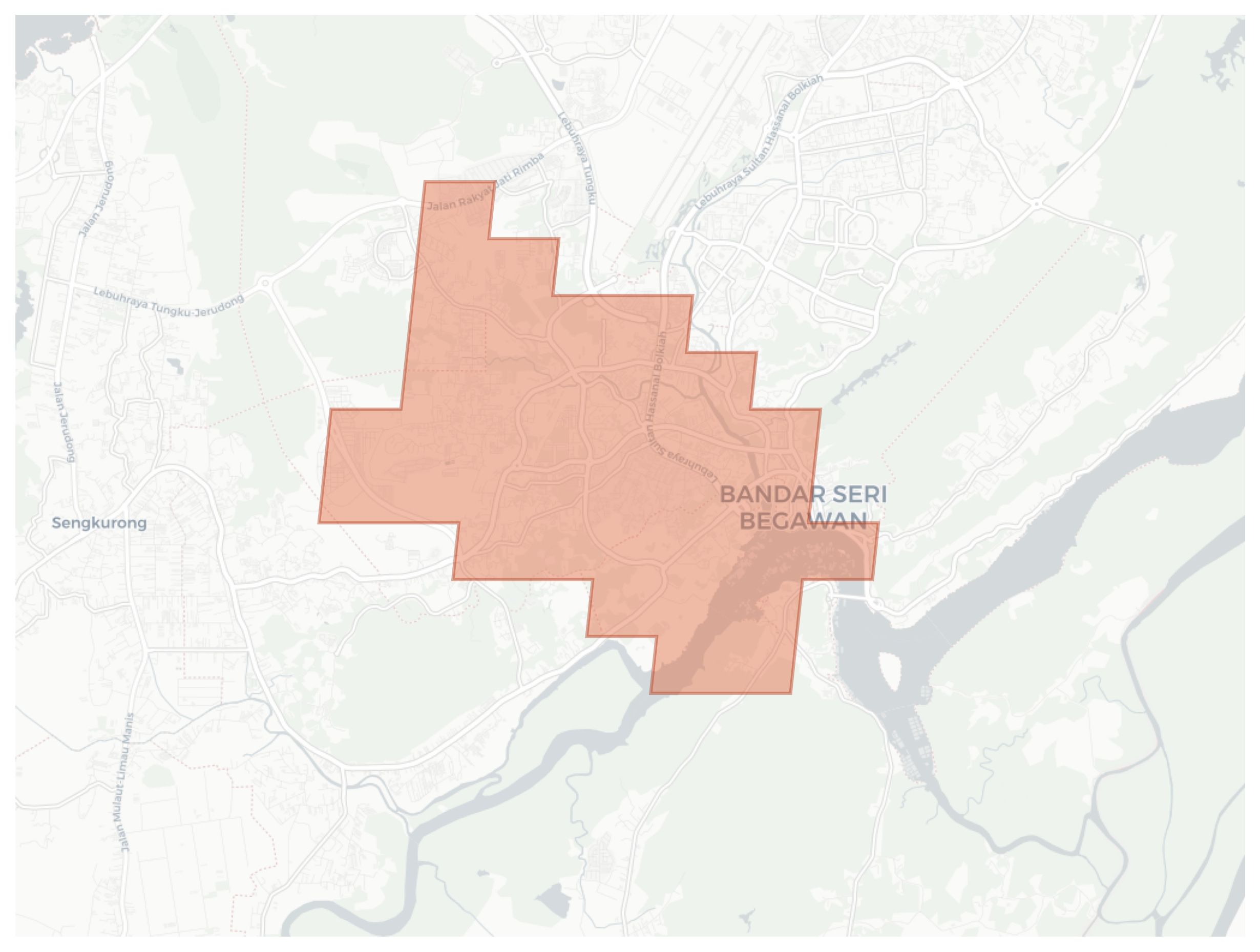 Bandar Seri Begawan geographic map