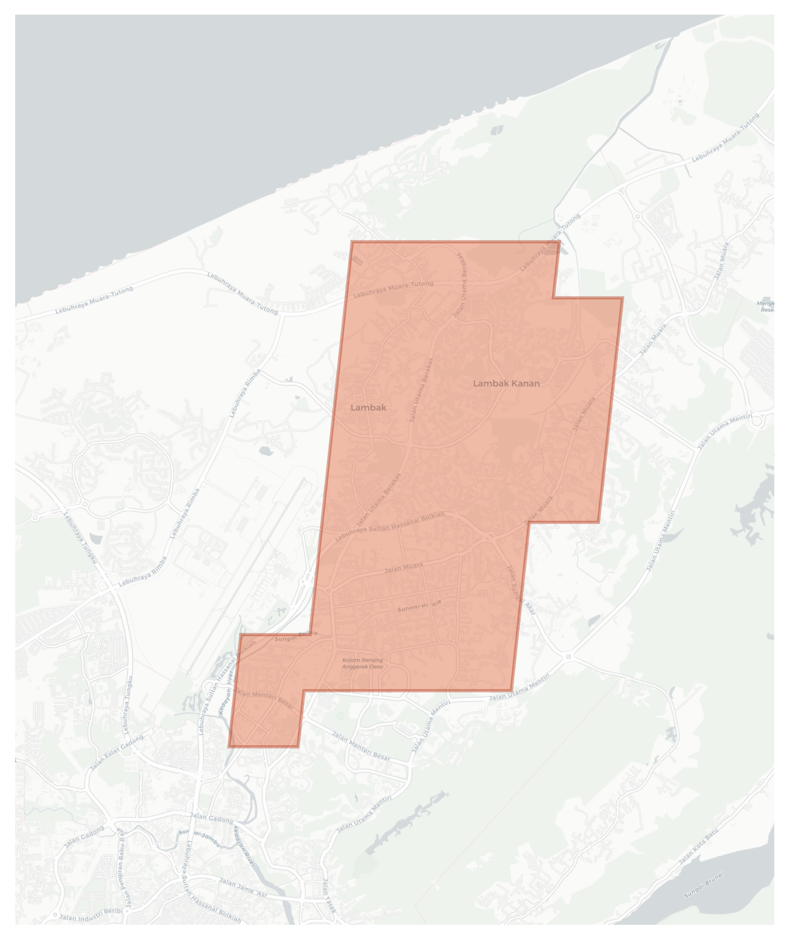 Lambak geographic map