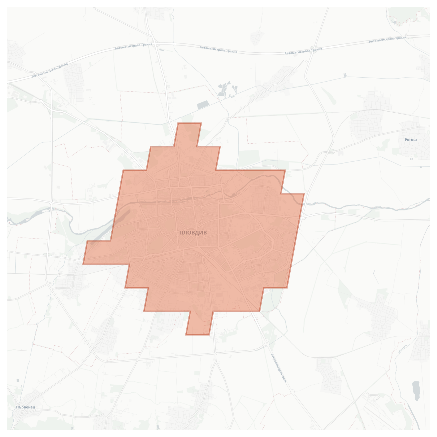 Plovdiv geographic map