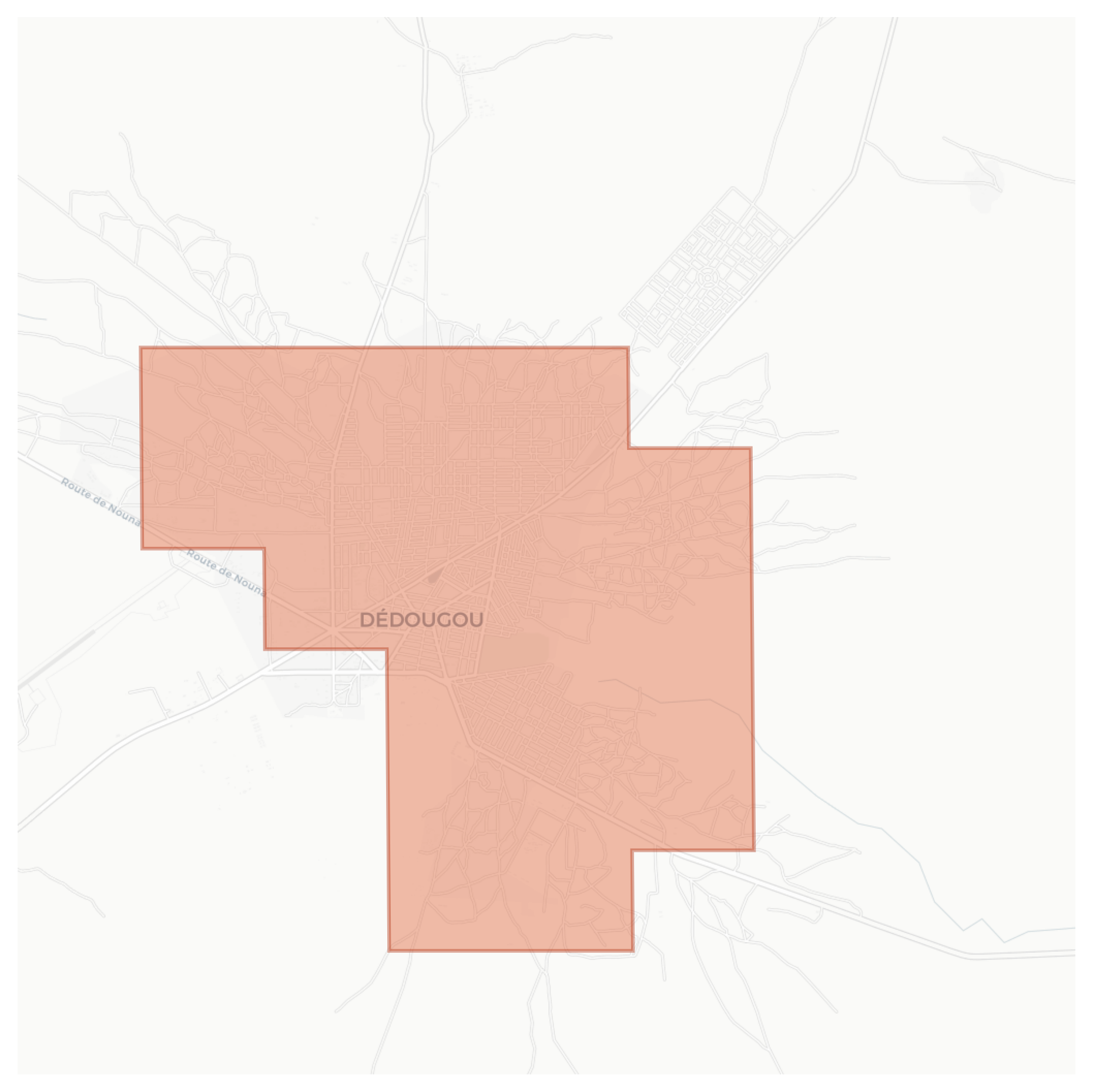 Dédougou geographic map