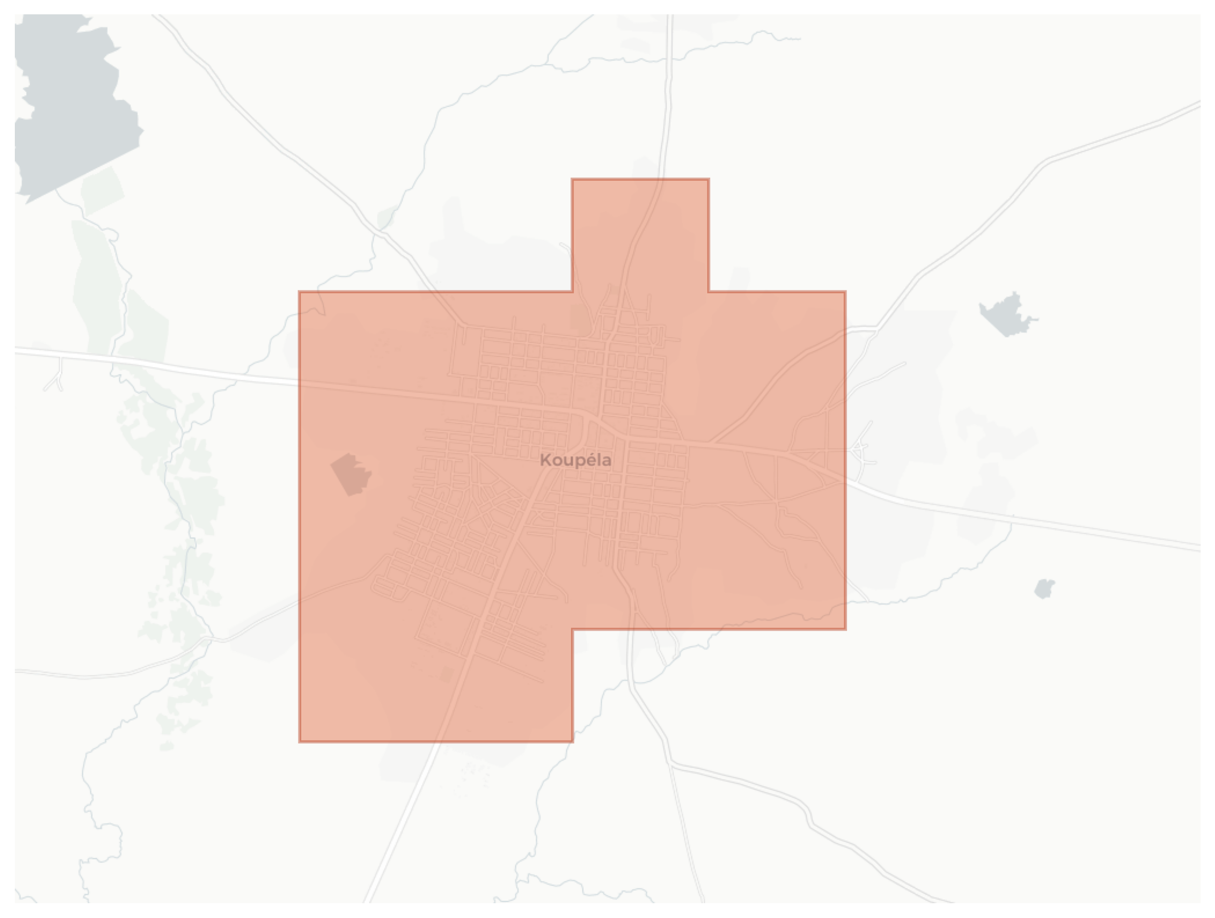 Koupéla geographic map