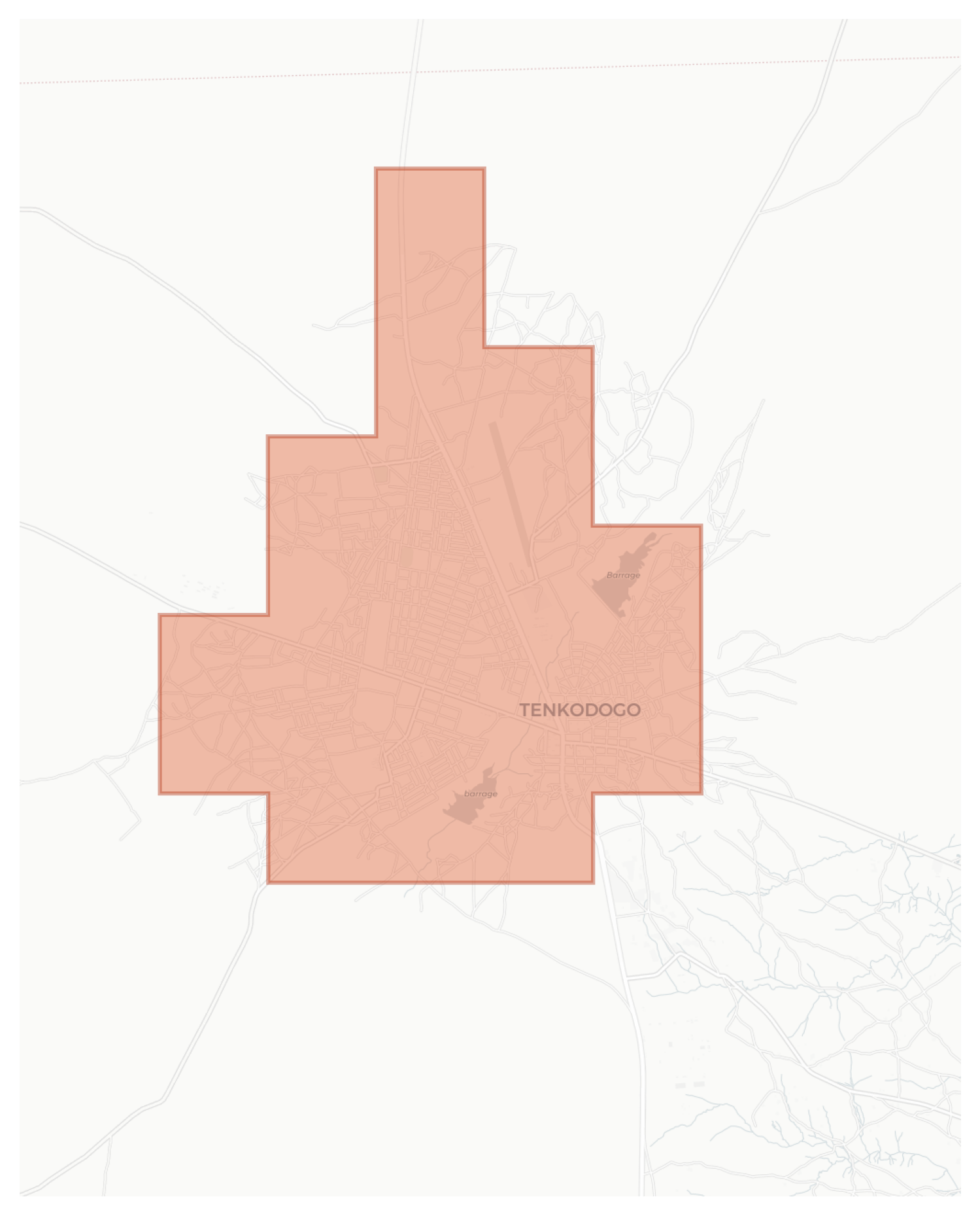 Tenkodogo geographic map