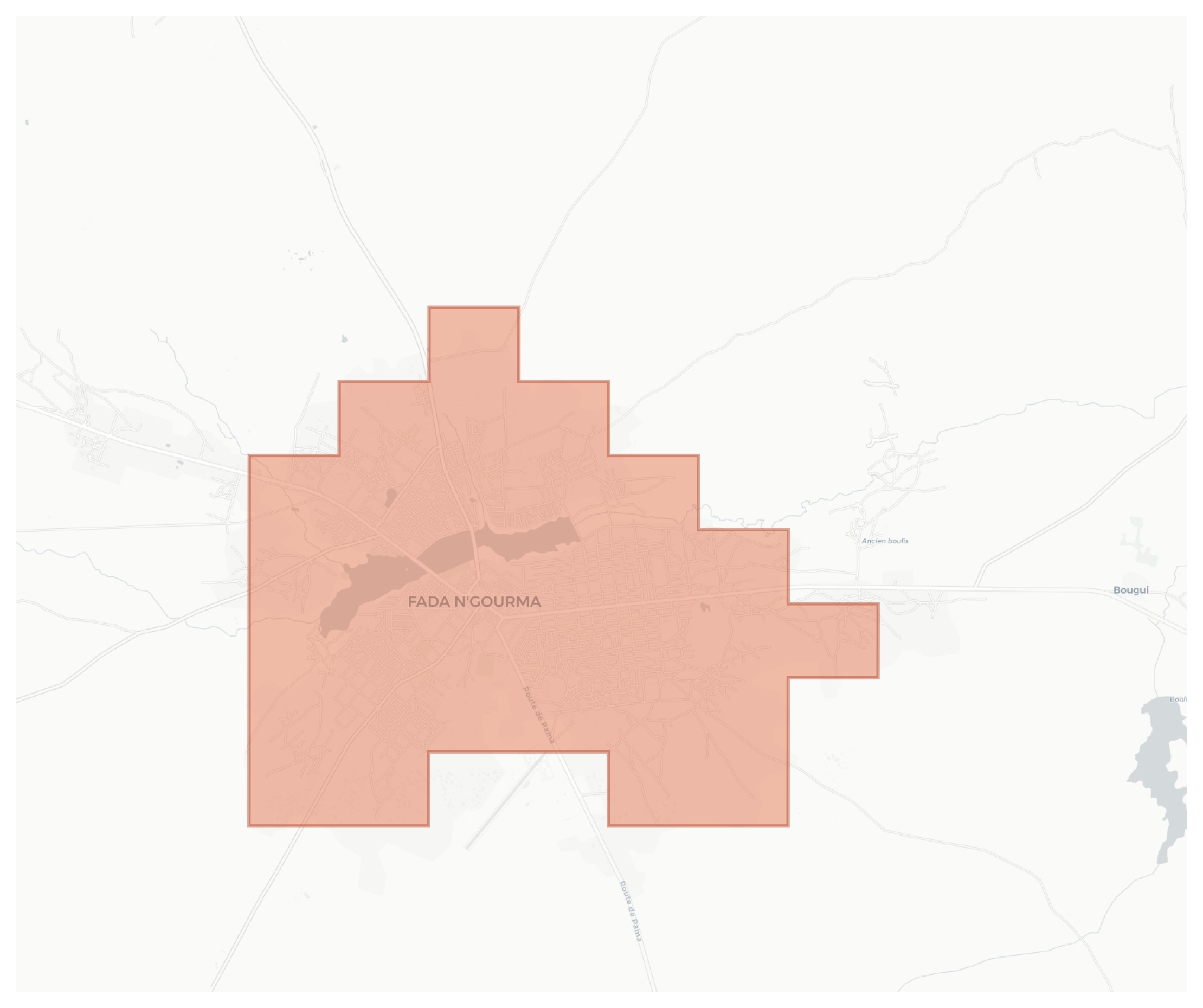 Fada N'Gourma geographic map