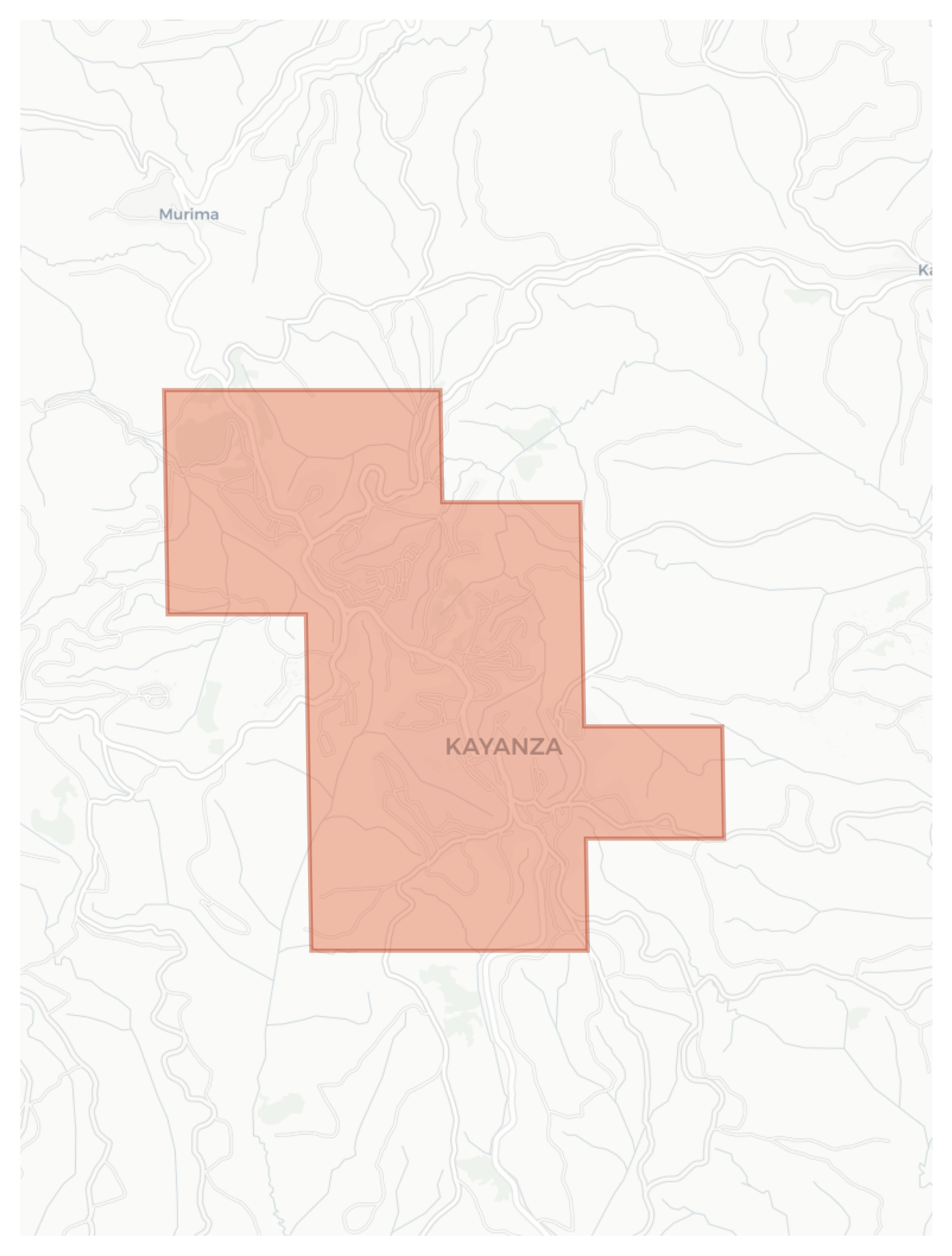Kayanza geographic map