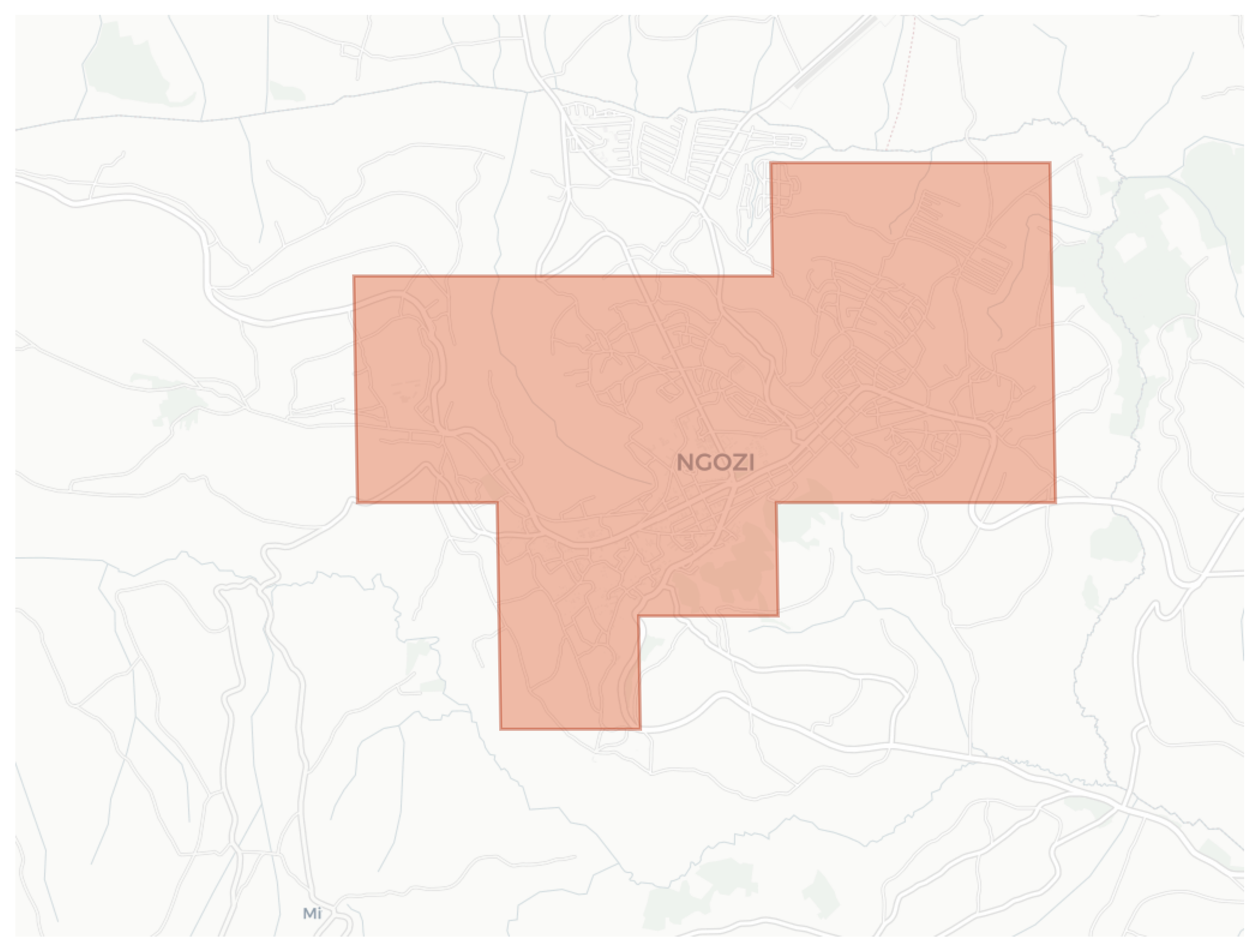 Ngozi geographic map