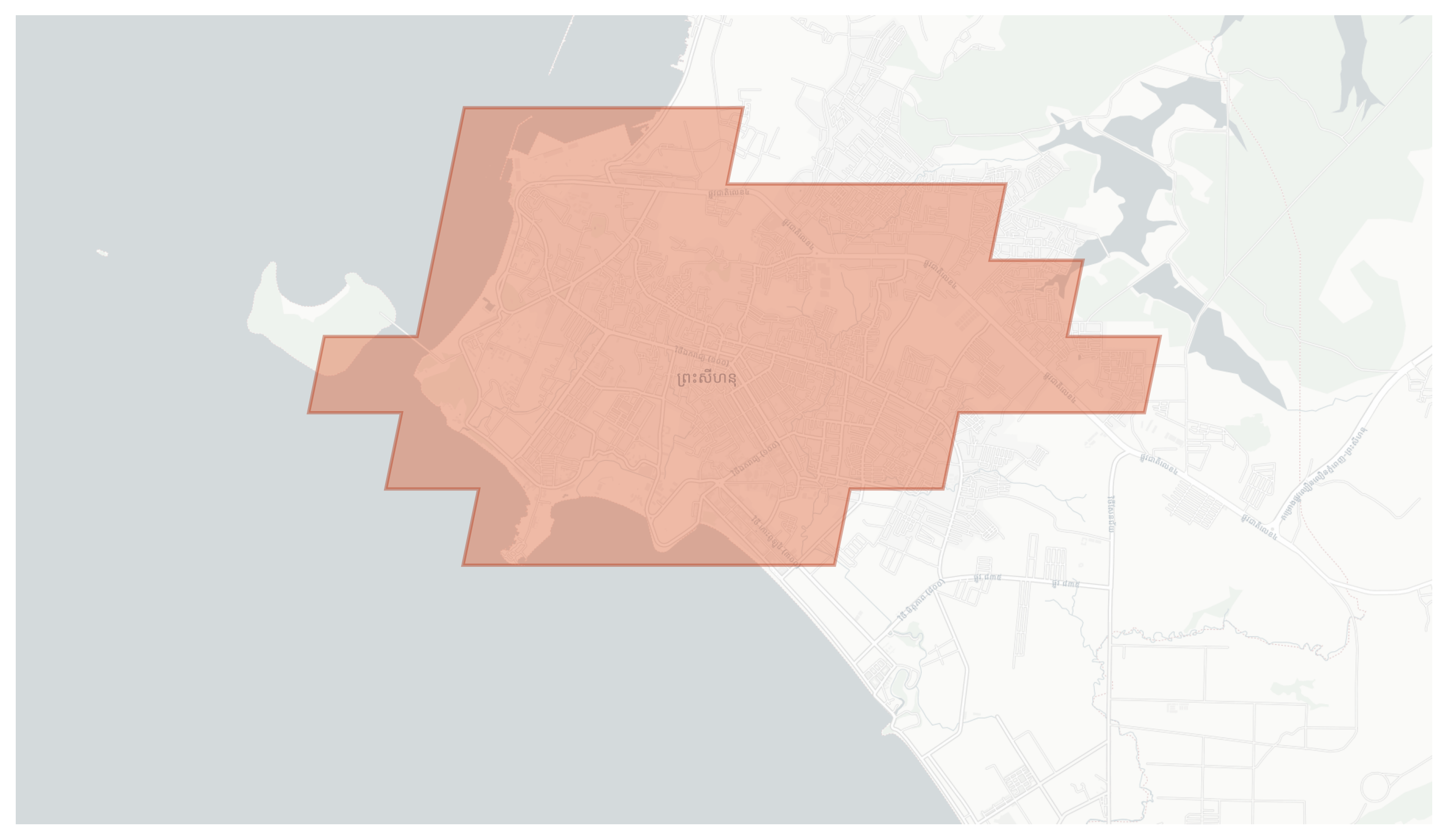 Sihanoukville geographic map