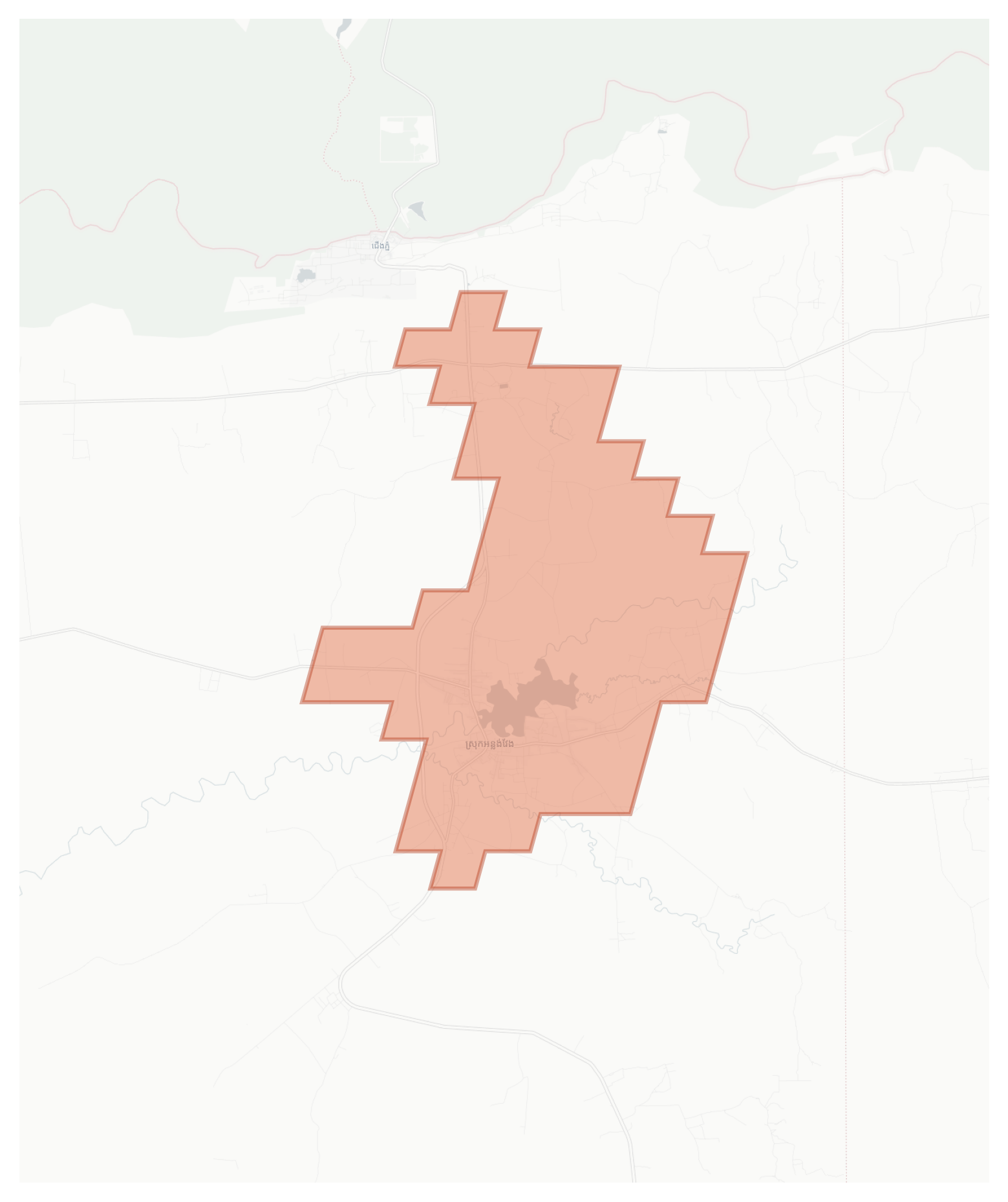 Anlong Veng geographic map