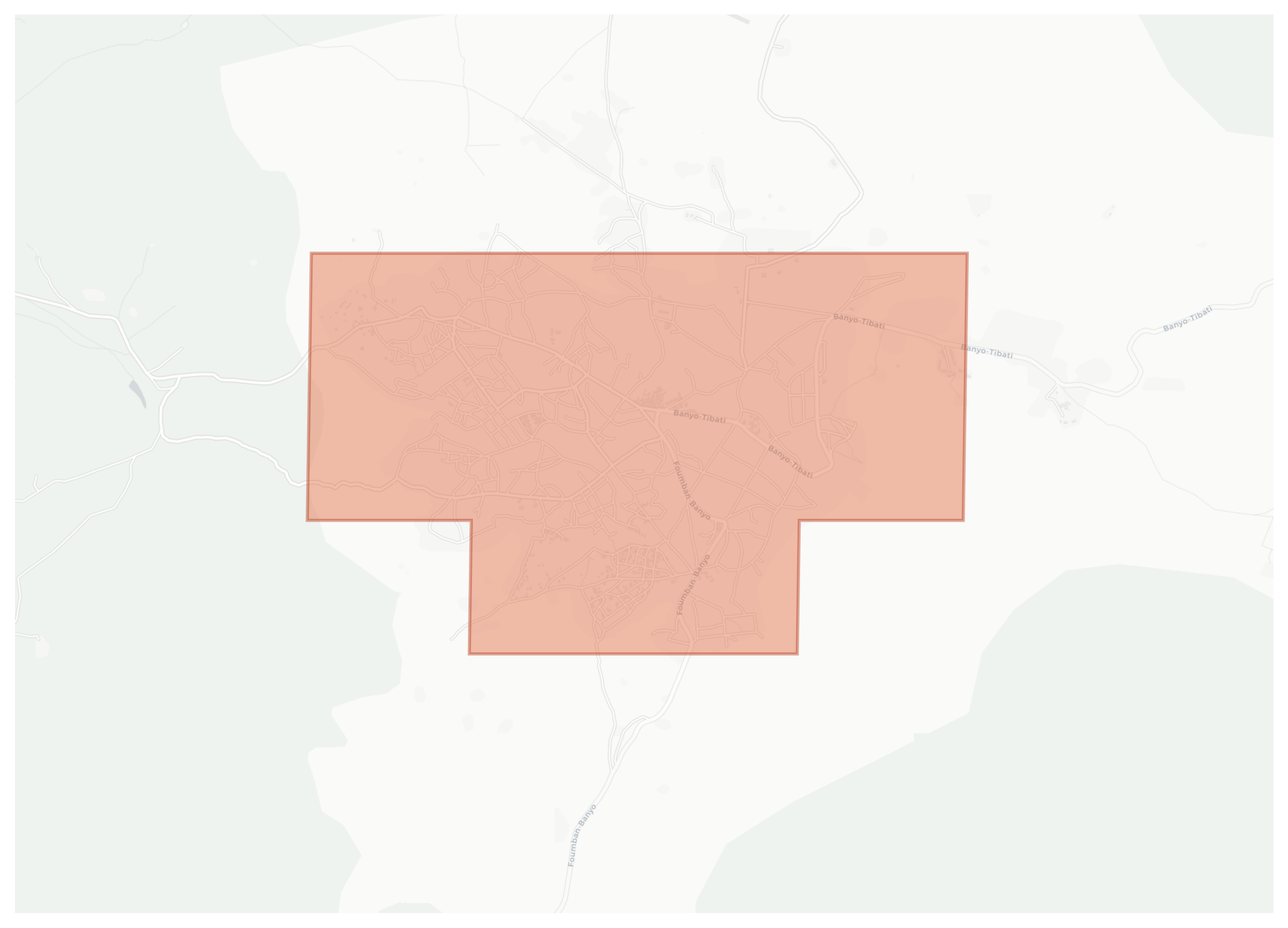 Banyo geographic map