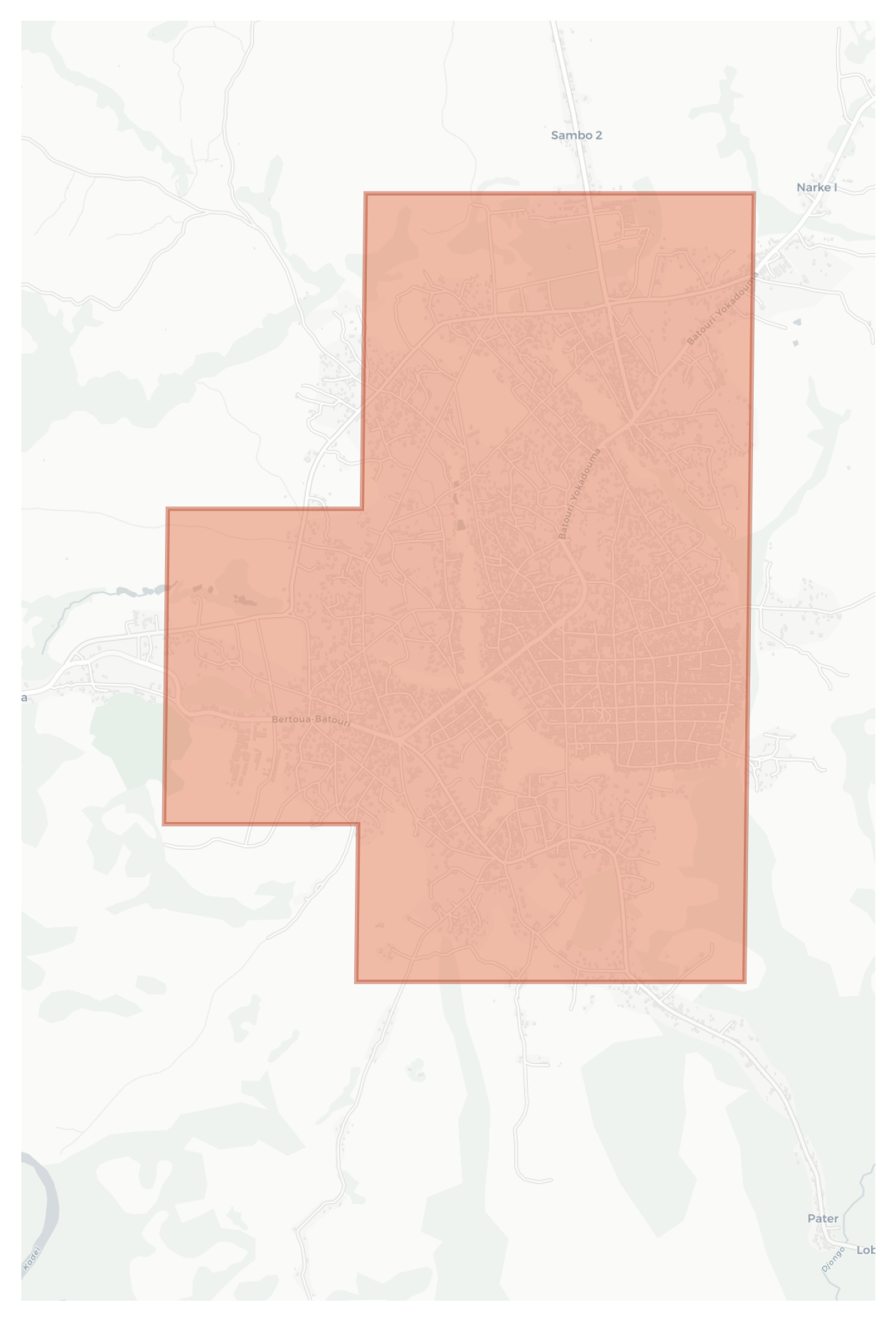 Batouri geographic map