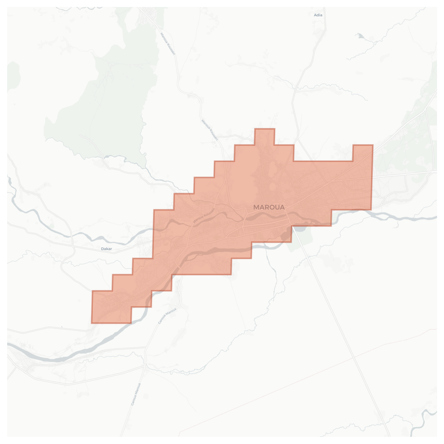 Maroua geographic map