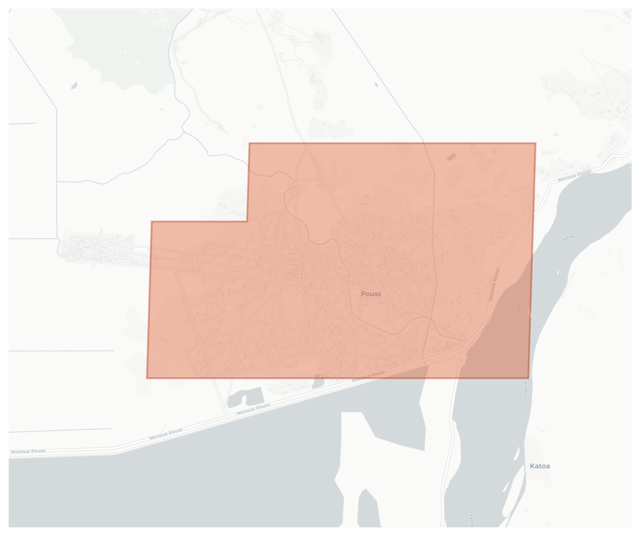 Pouss geographic map
