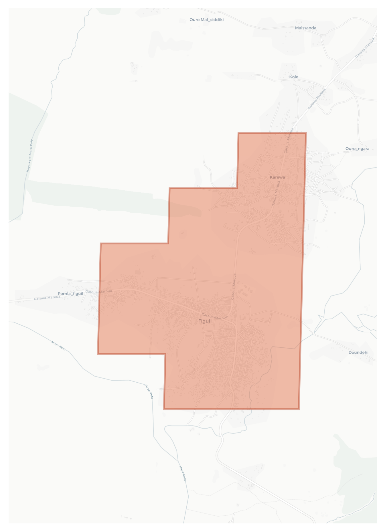 Figuil geographic map