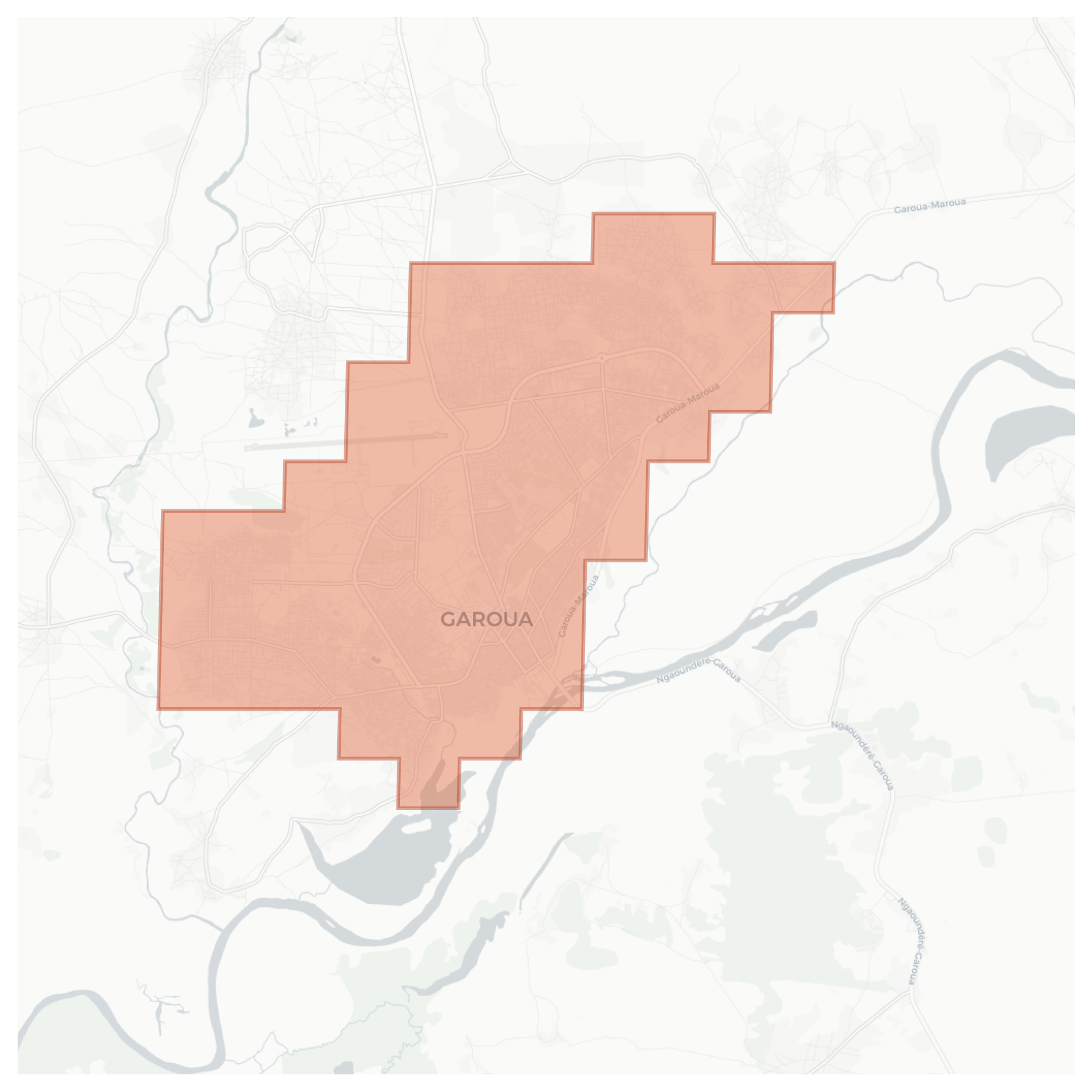 Garoua geographic map