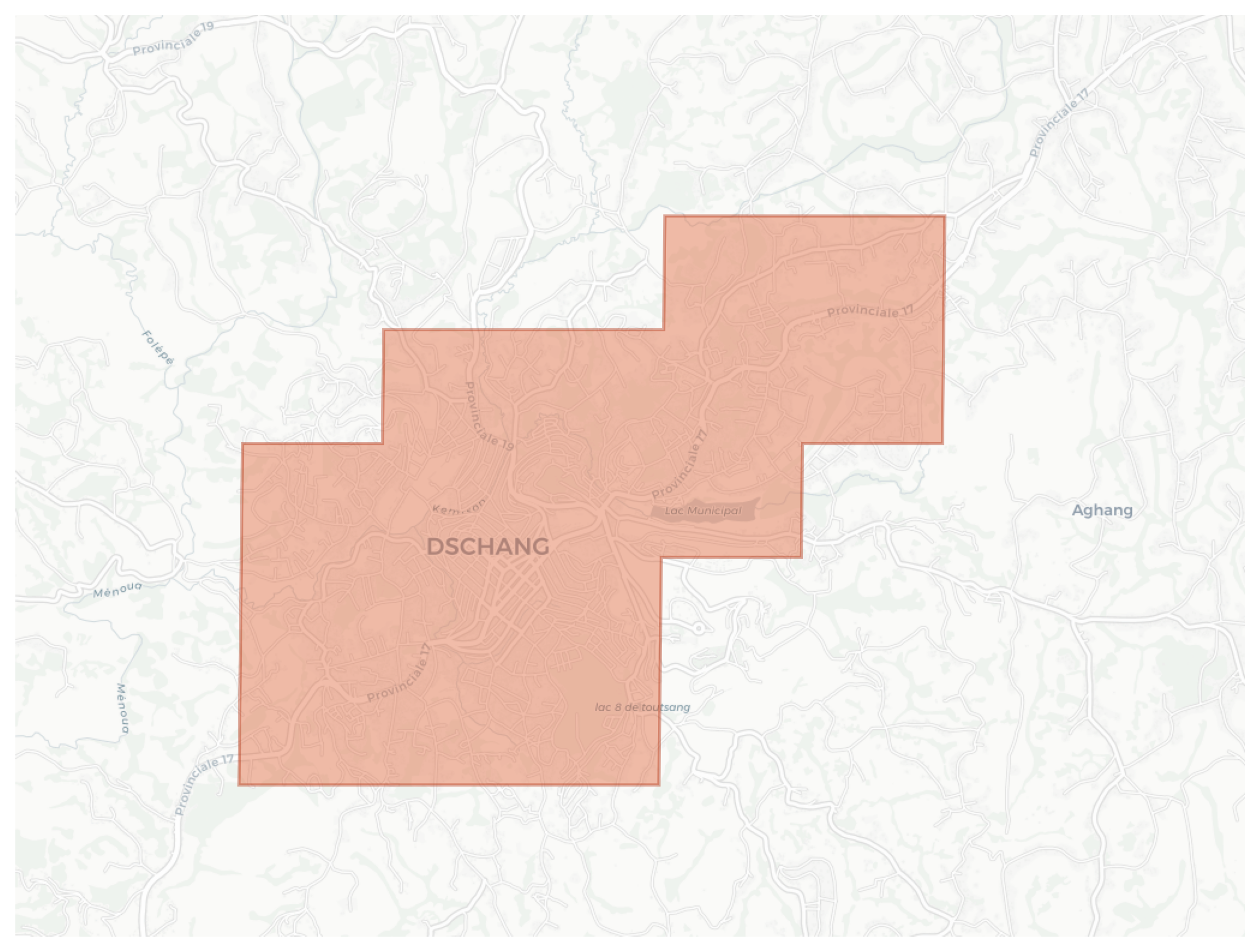 Dschang geographic map