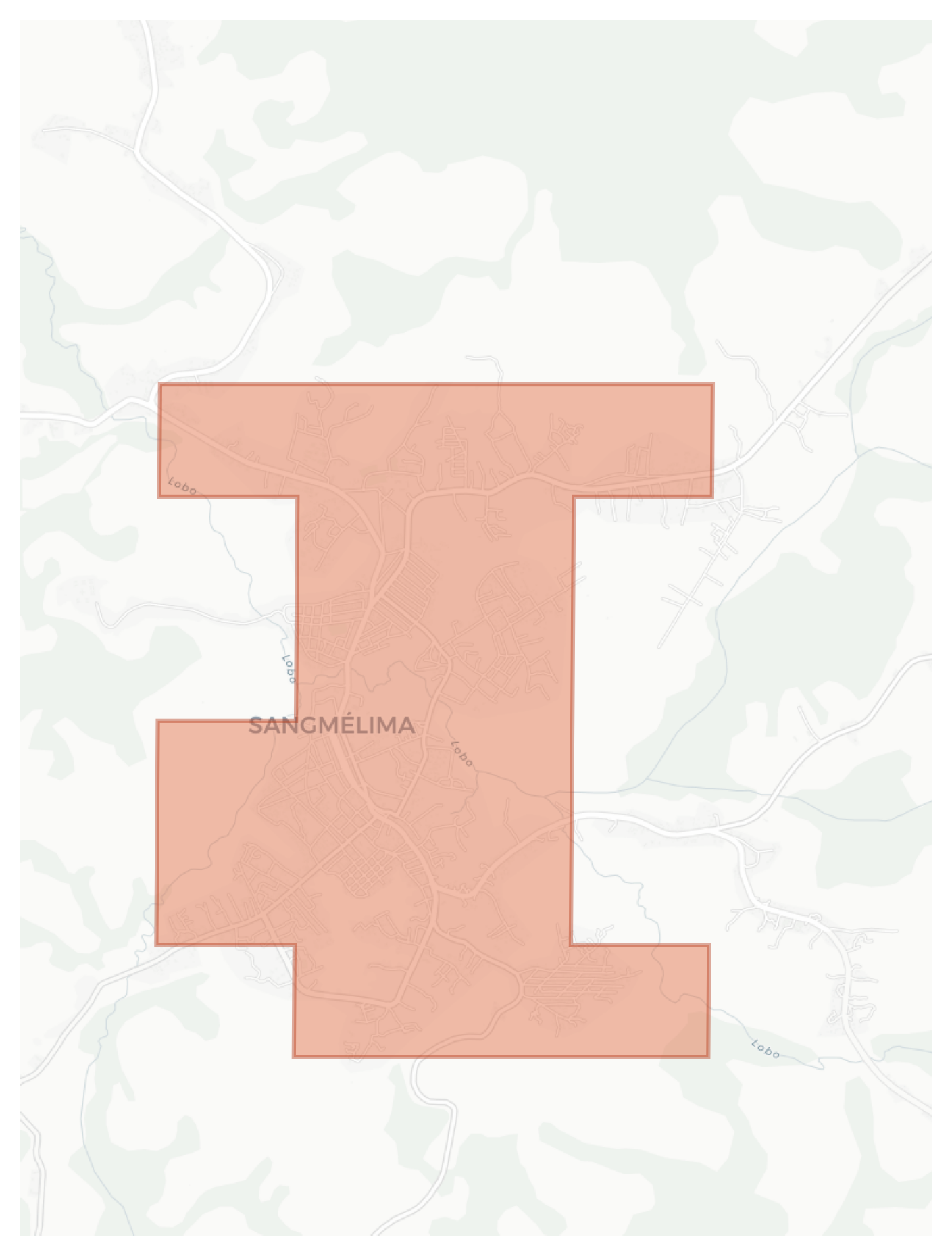 Sangmélima geographic map
