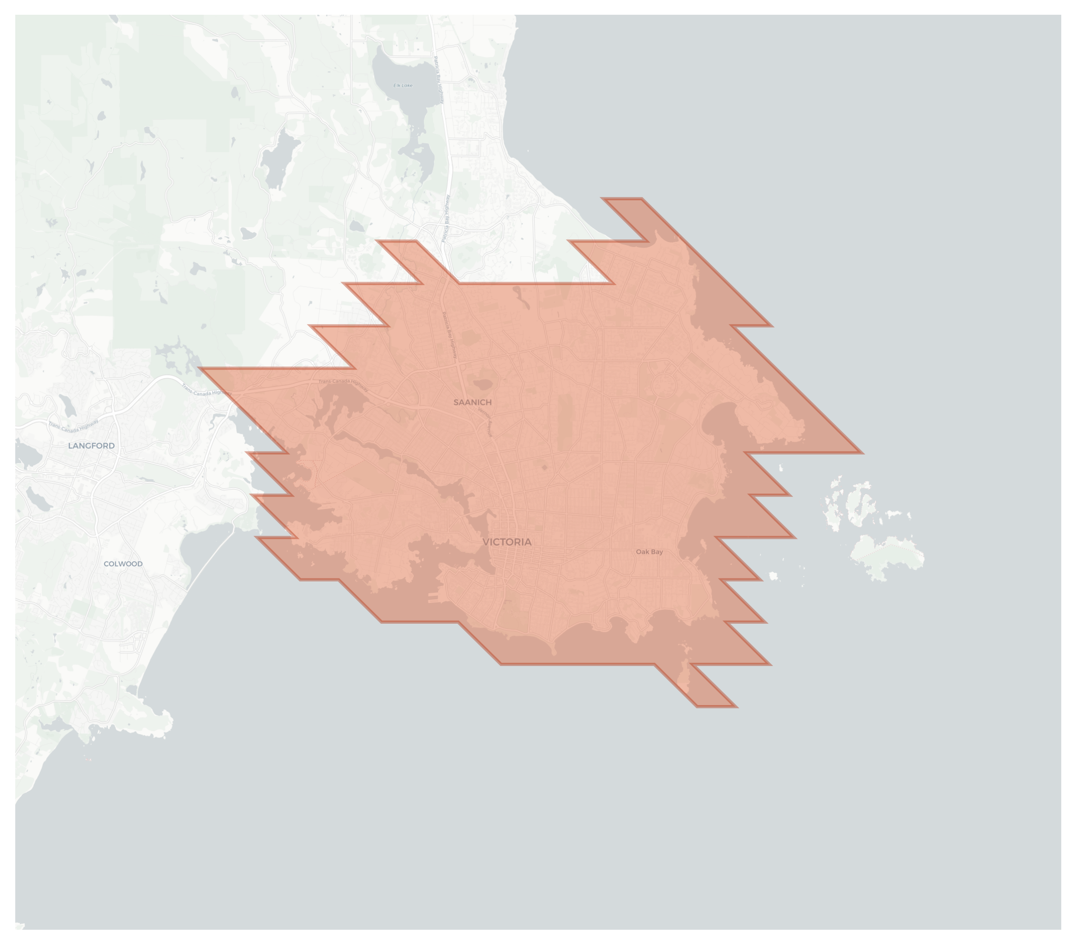 Victoria geographic map
