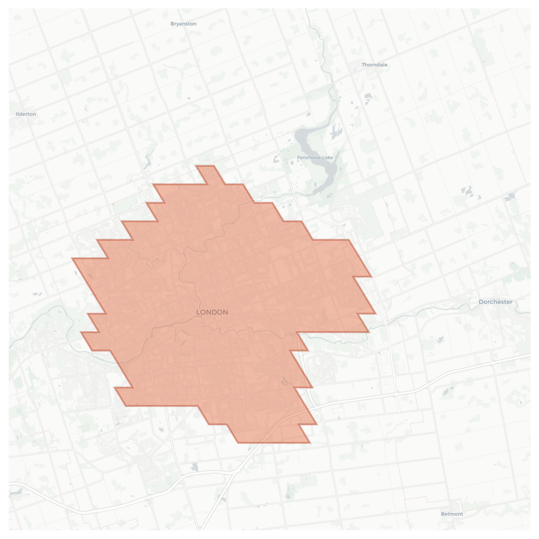 London geographic map