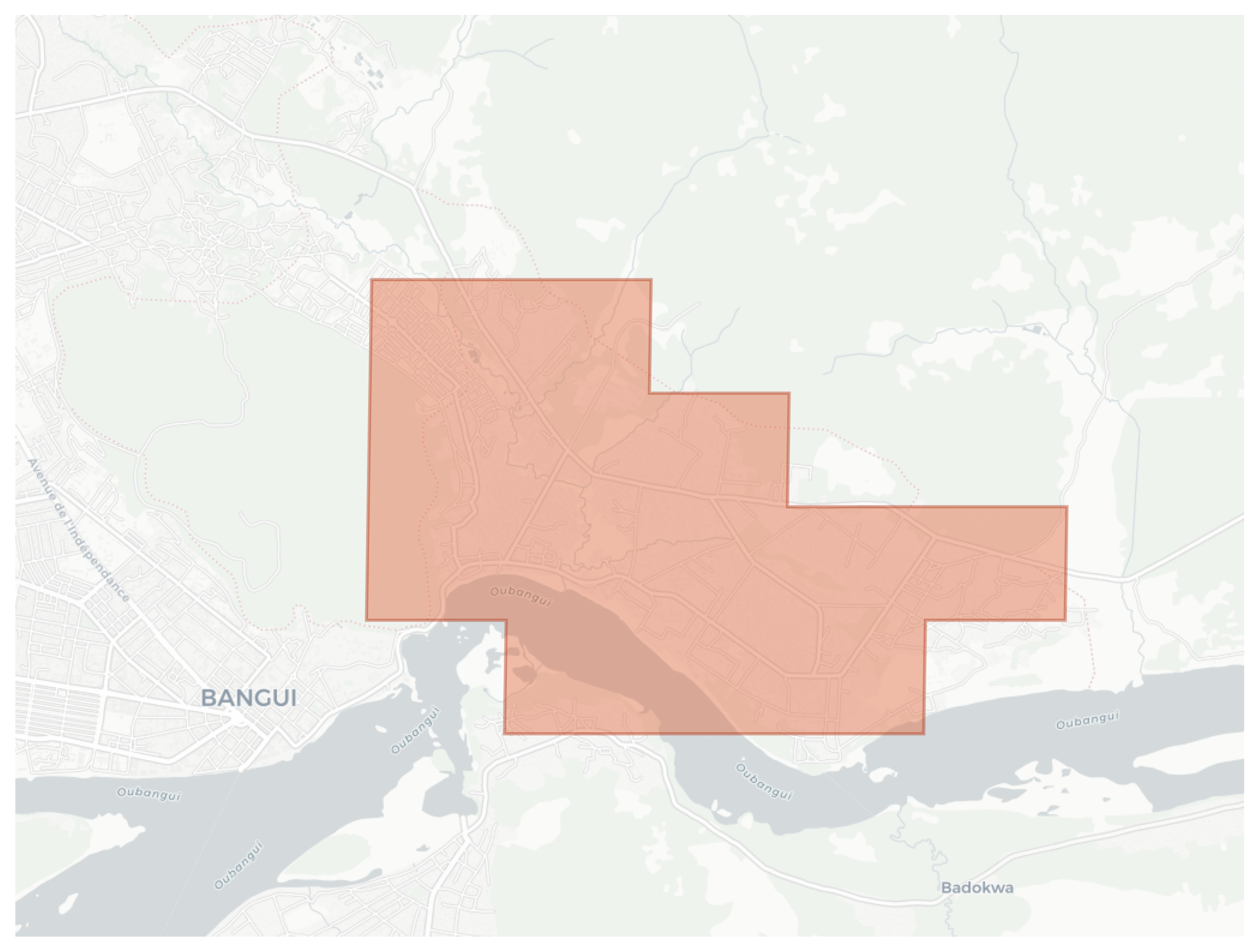 Badokwa geographic map