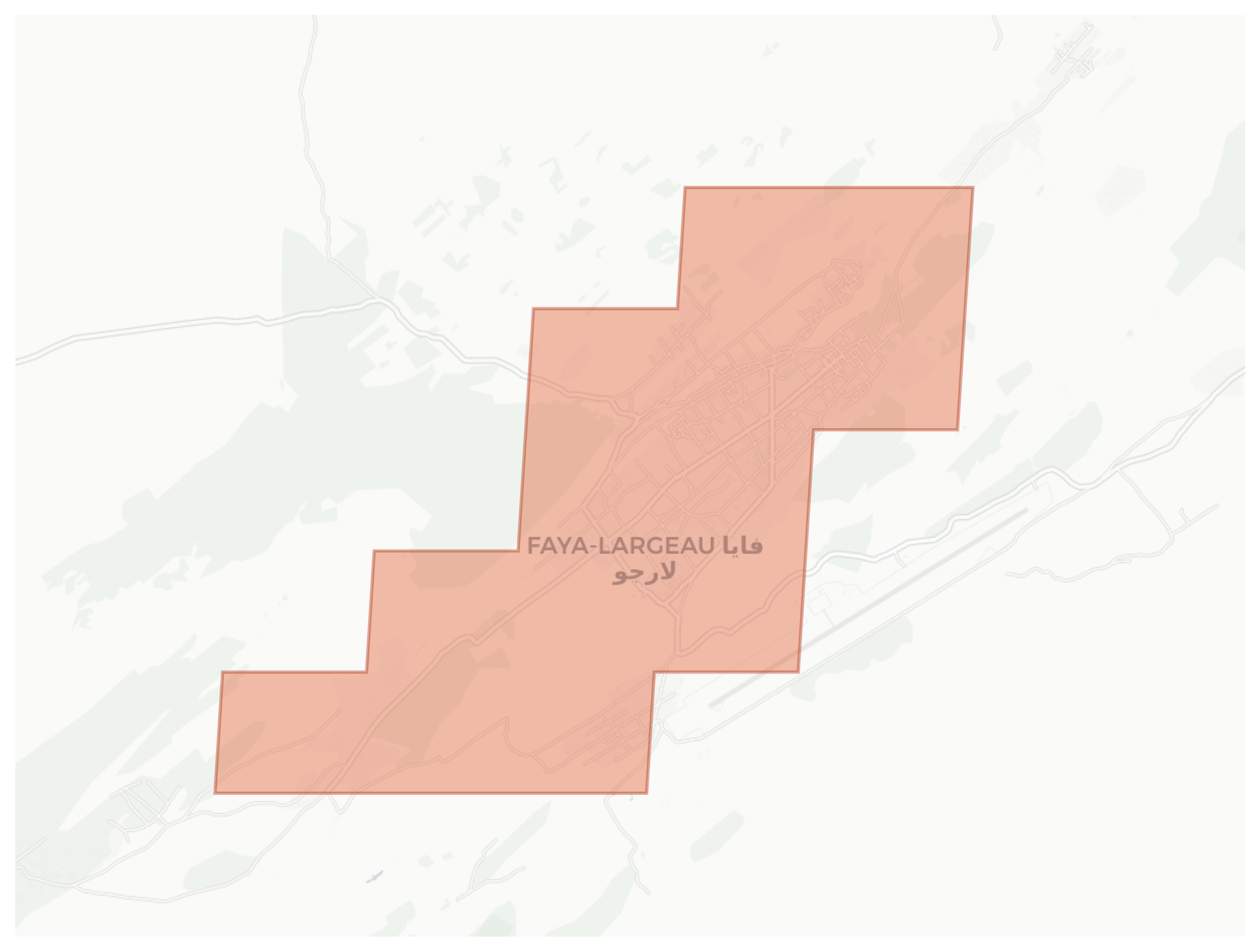 Faya-Largeau geographic map