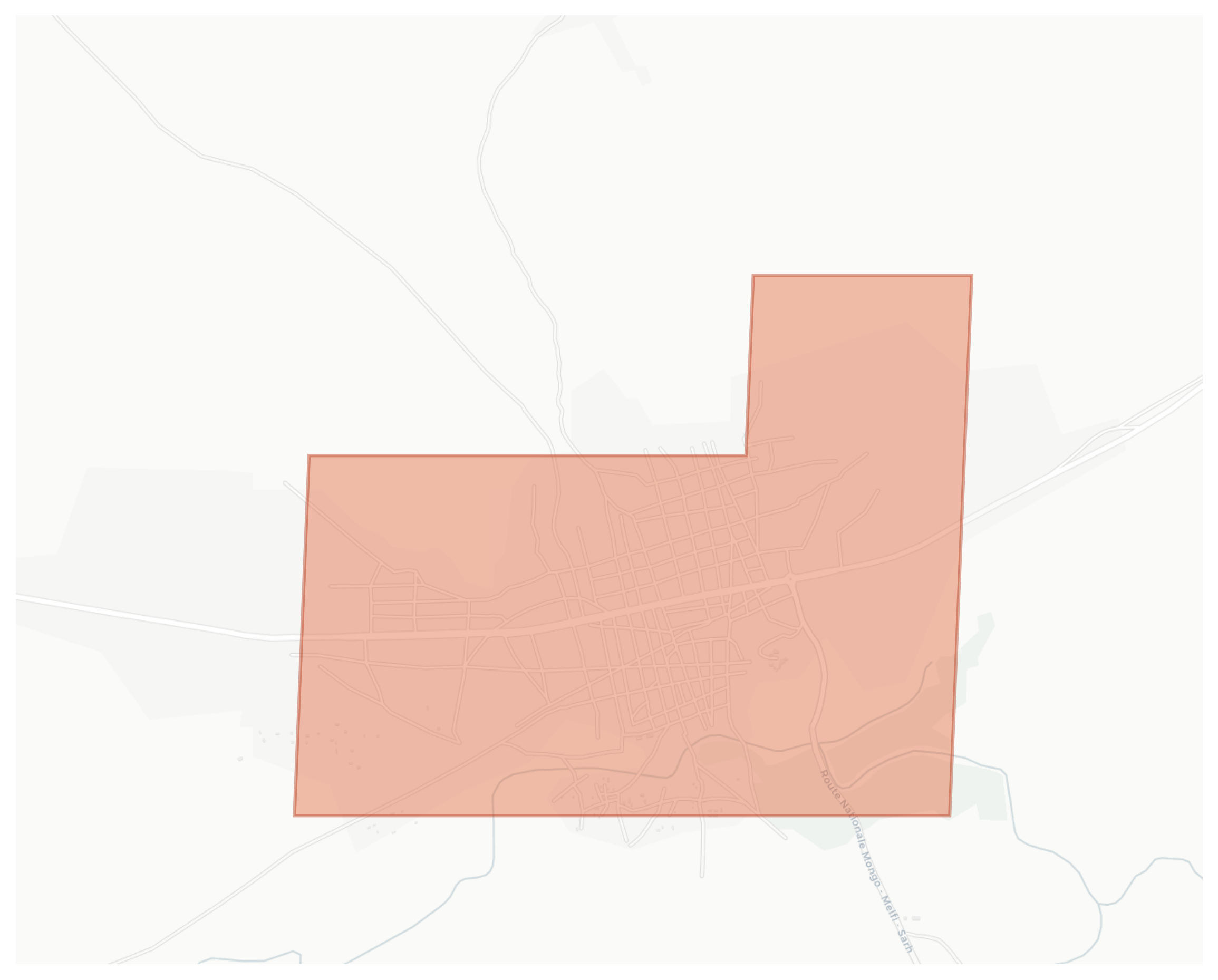 Bitkine geographic map