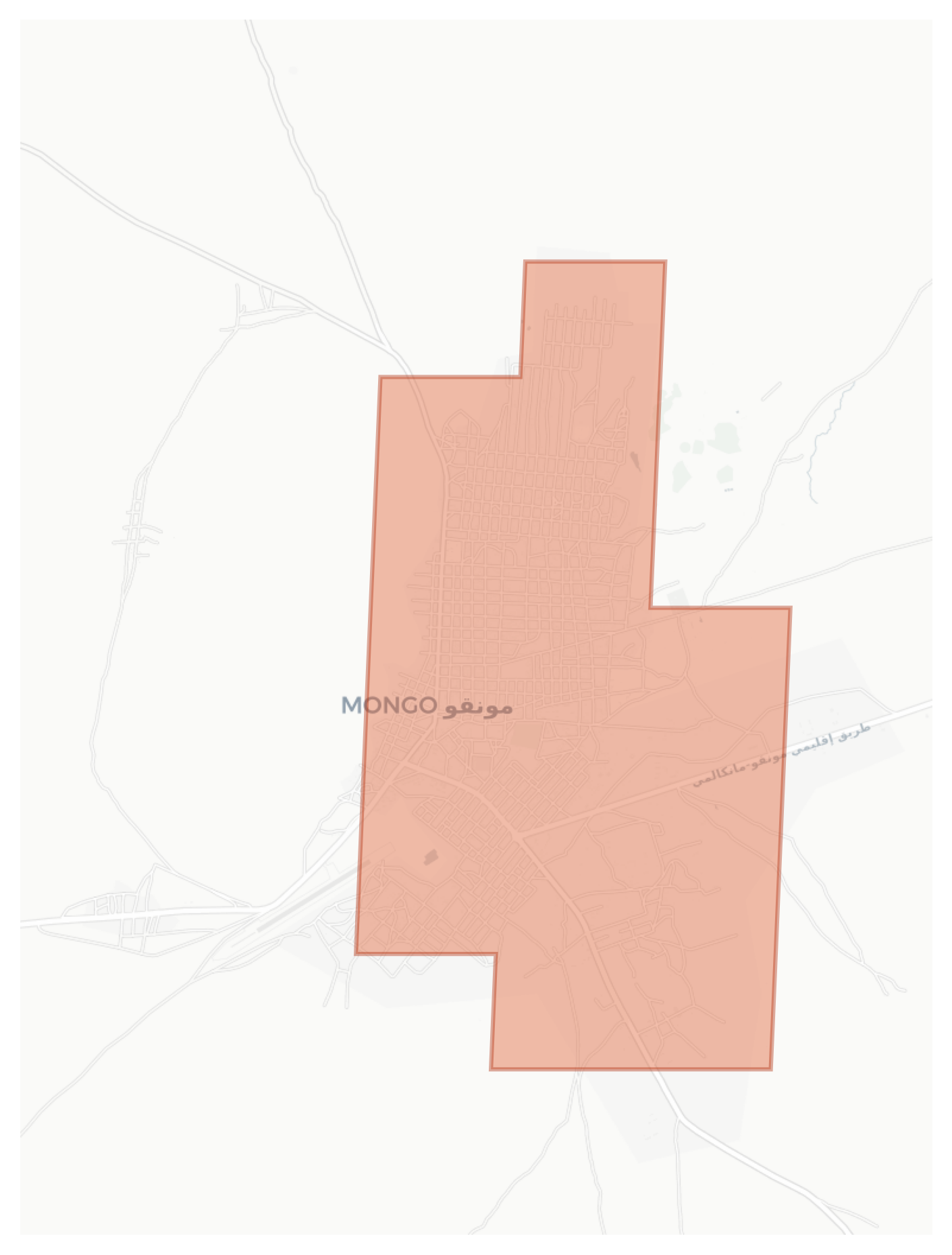 Mongo geographic map