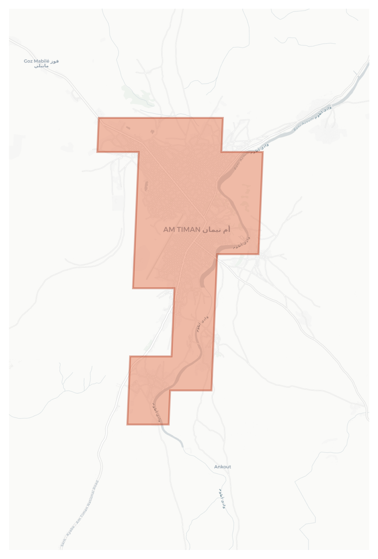 Am Timan geographic map