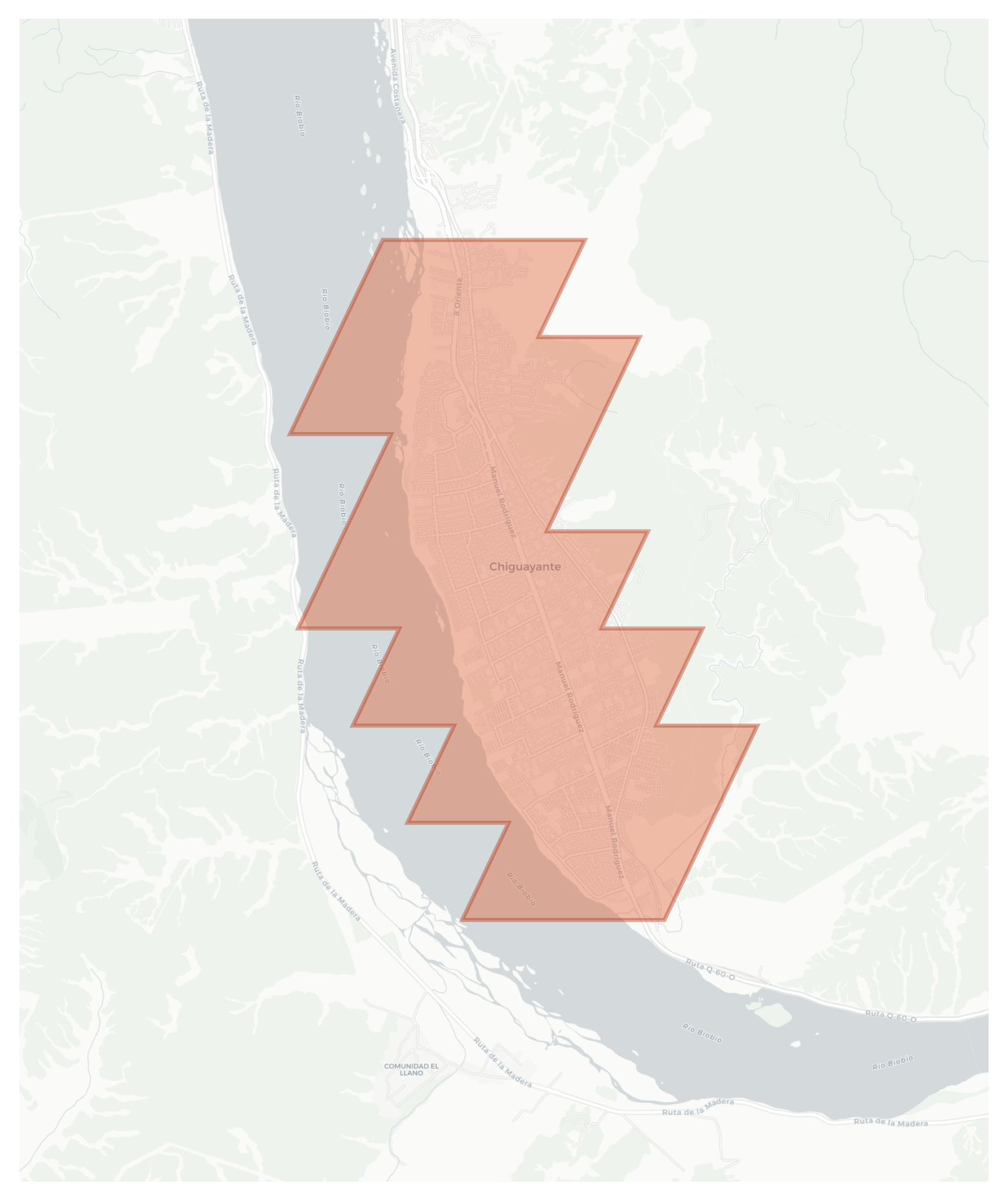 Chiguayante geographic map