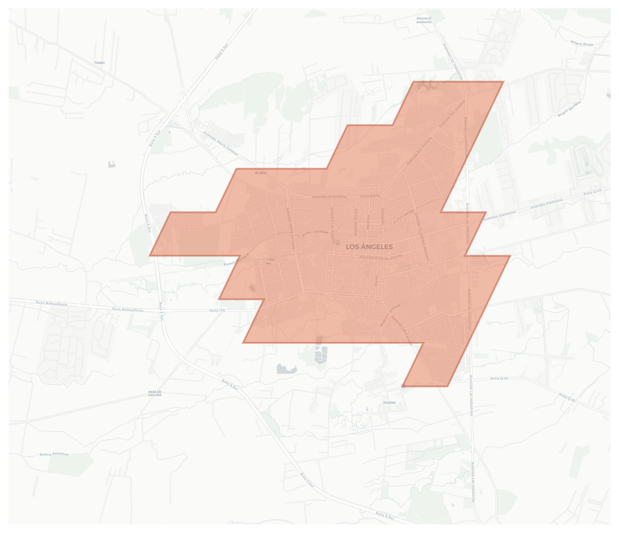 Los Ángeles geographic map