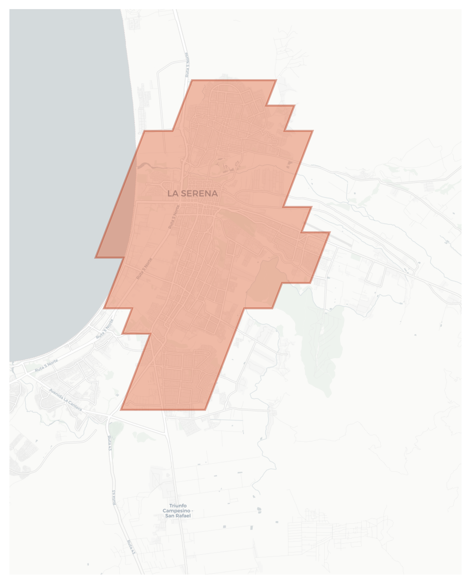 La Serena geographic map