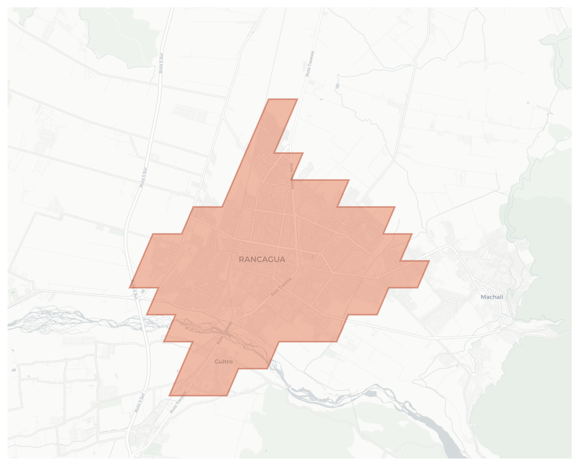 Rancagua geographic map
