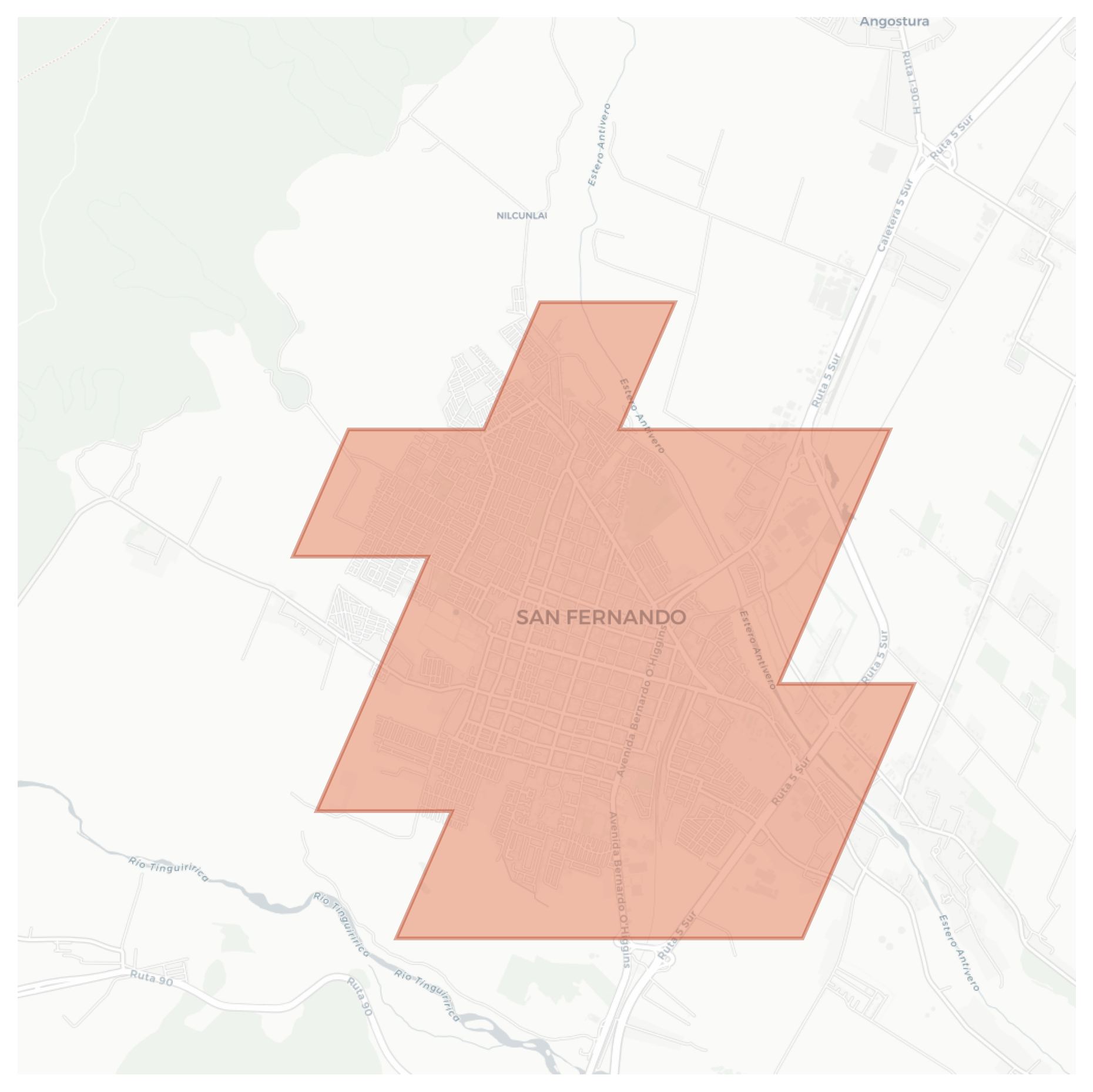 San Fernando geographic map