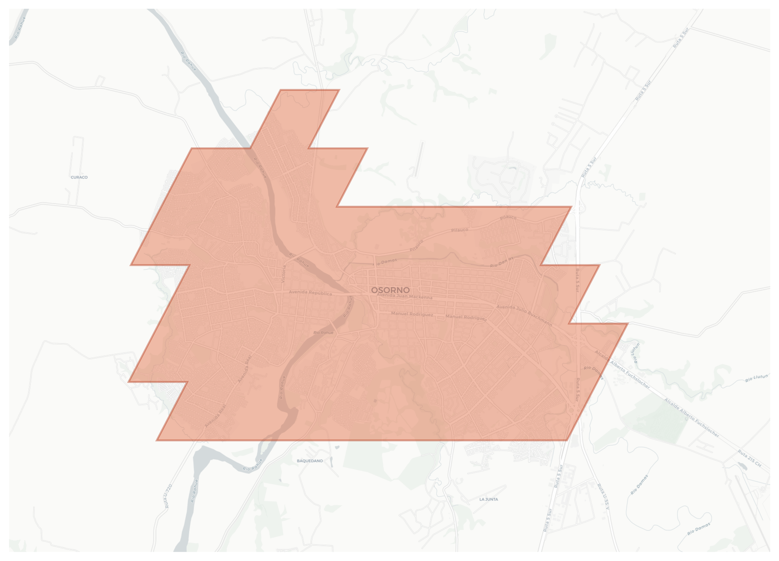 Osorno geographic map