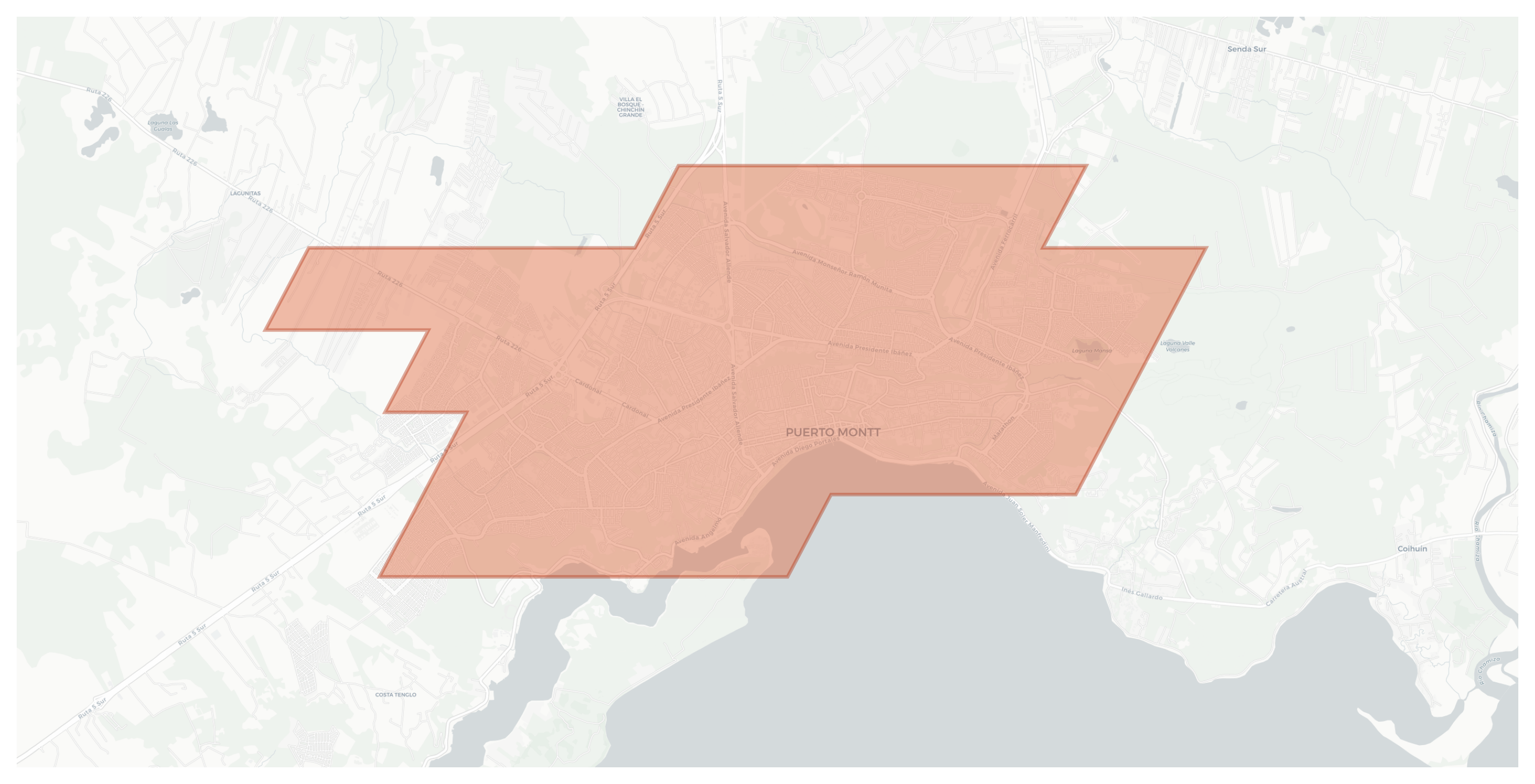 Puerto Montt geographic map