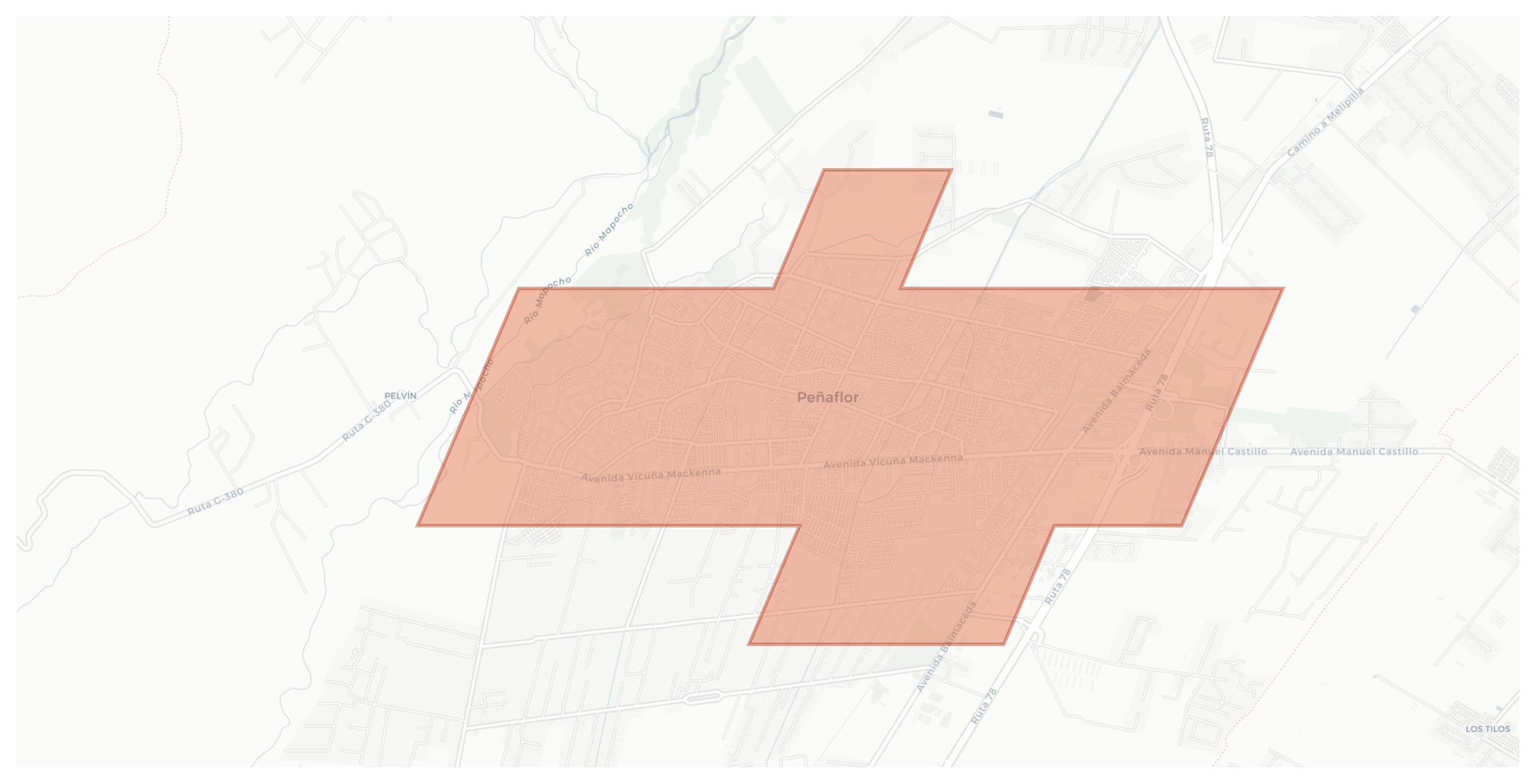 Peñaflor geographic map