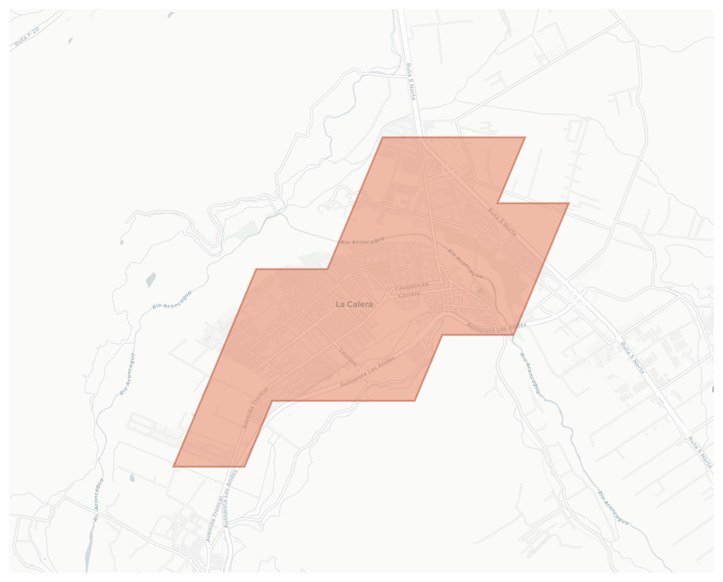 La Calera geographic map