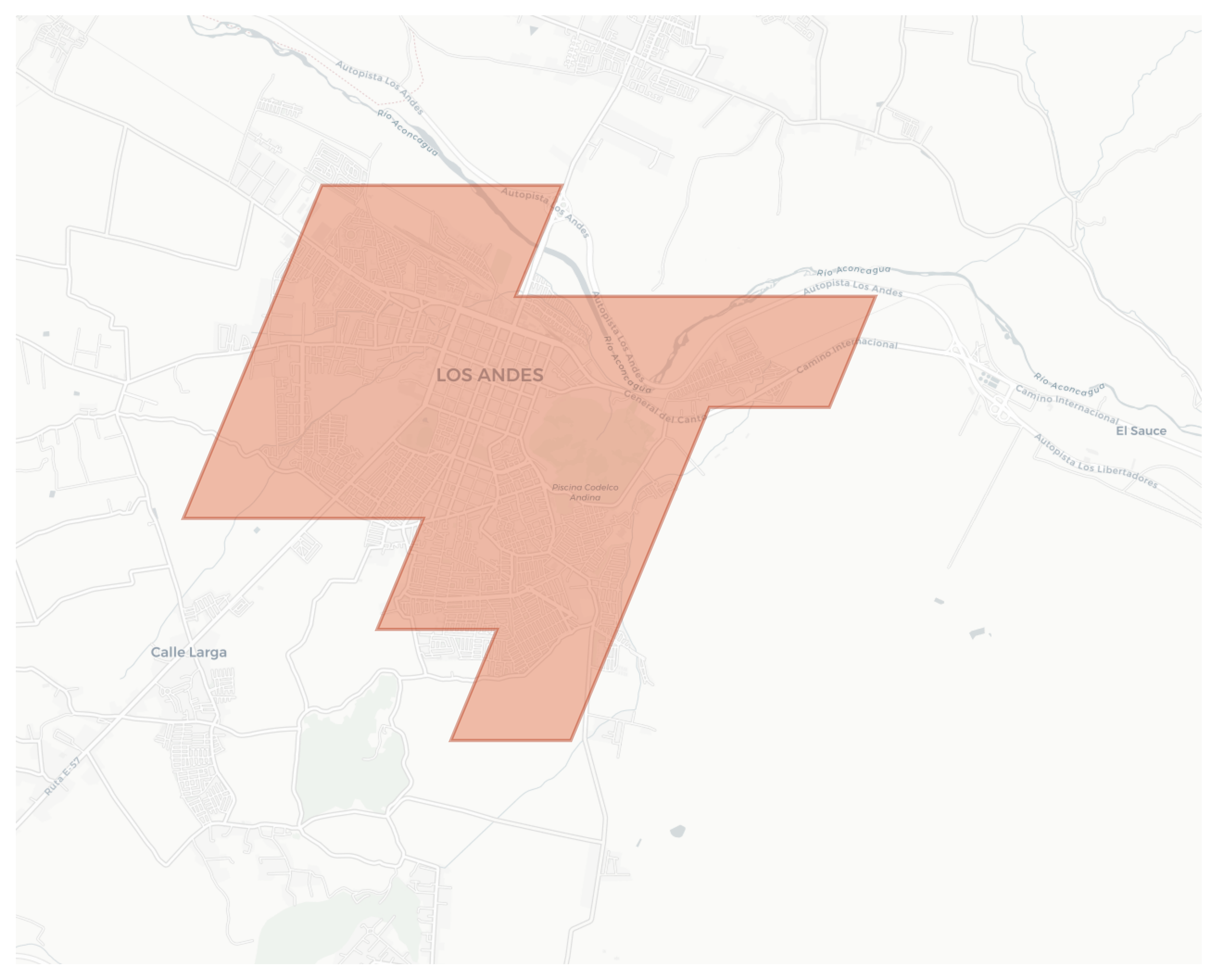 Los Andes geographic map