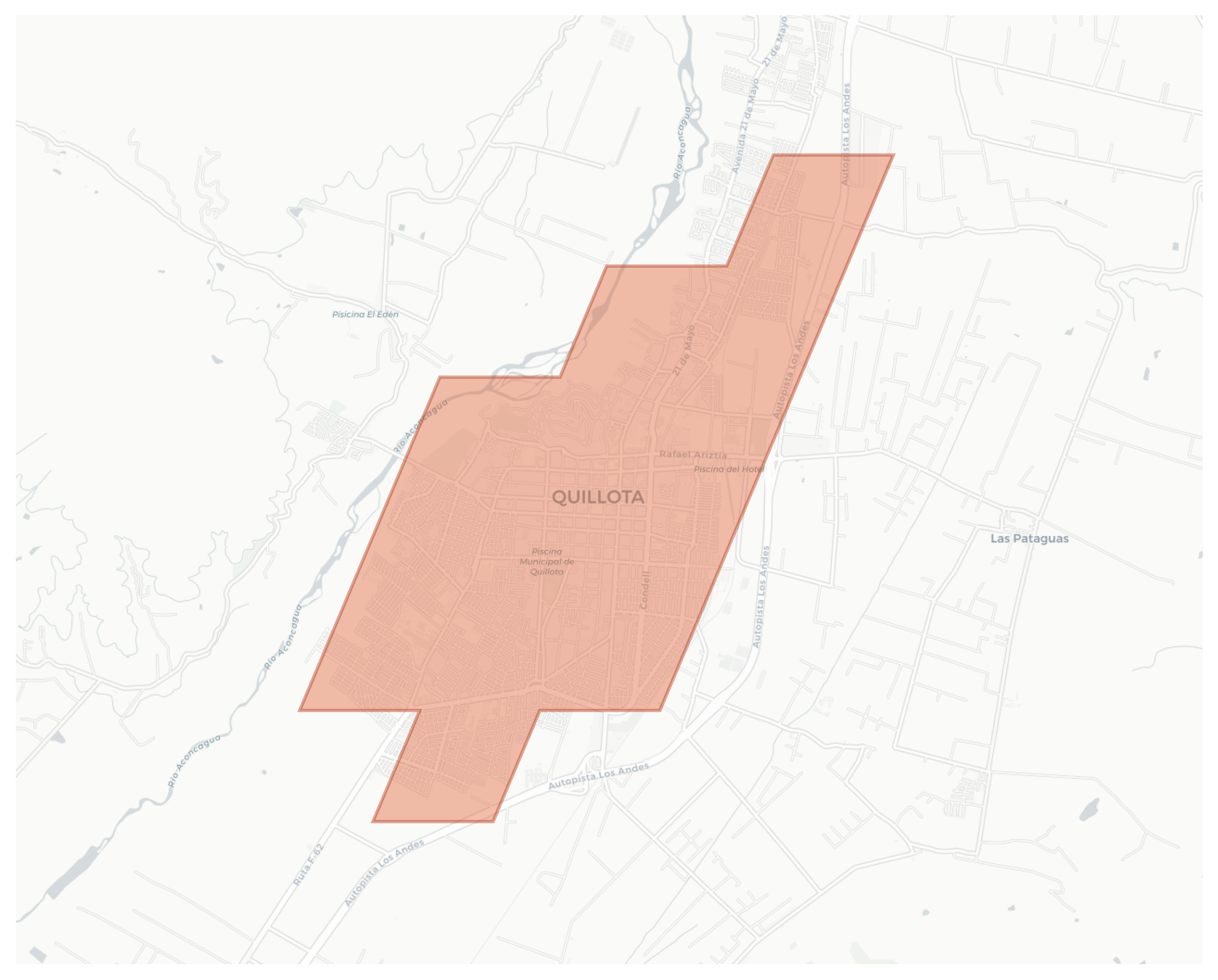 Quillota geographic map
