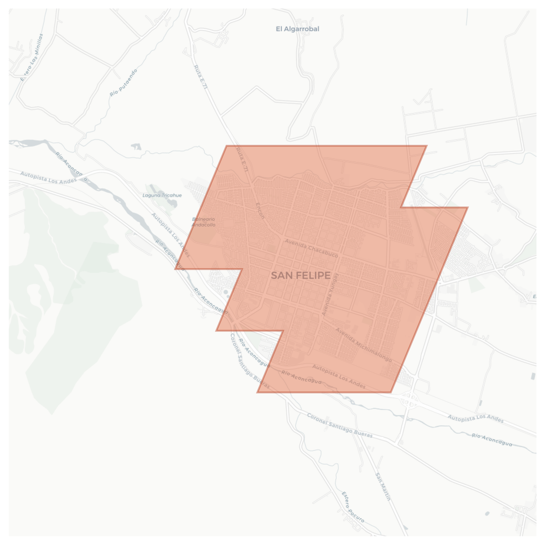 San Felipe geographic map