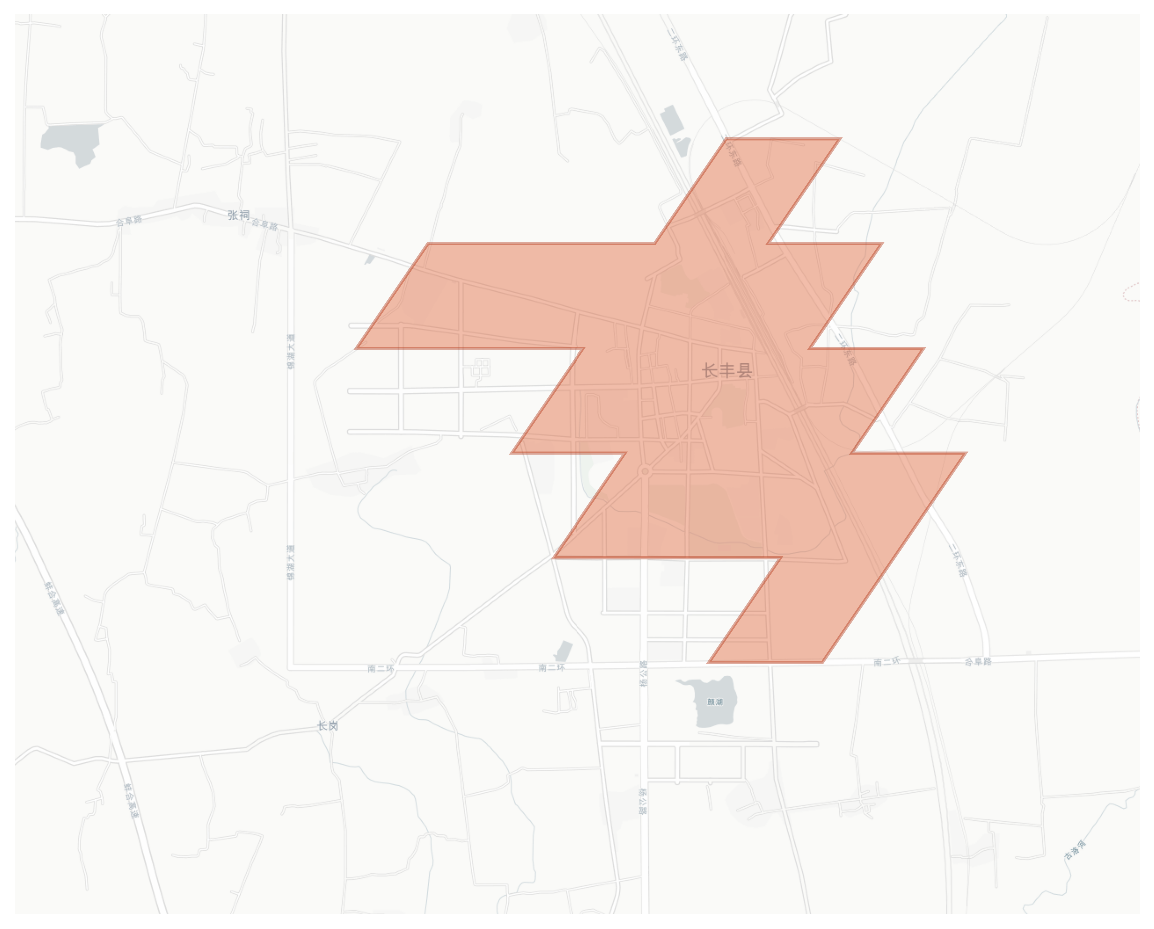 Changfeng geographic map