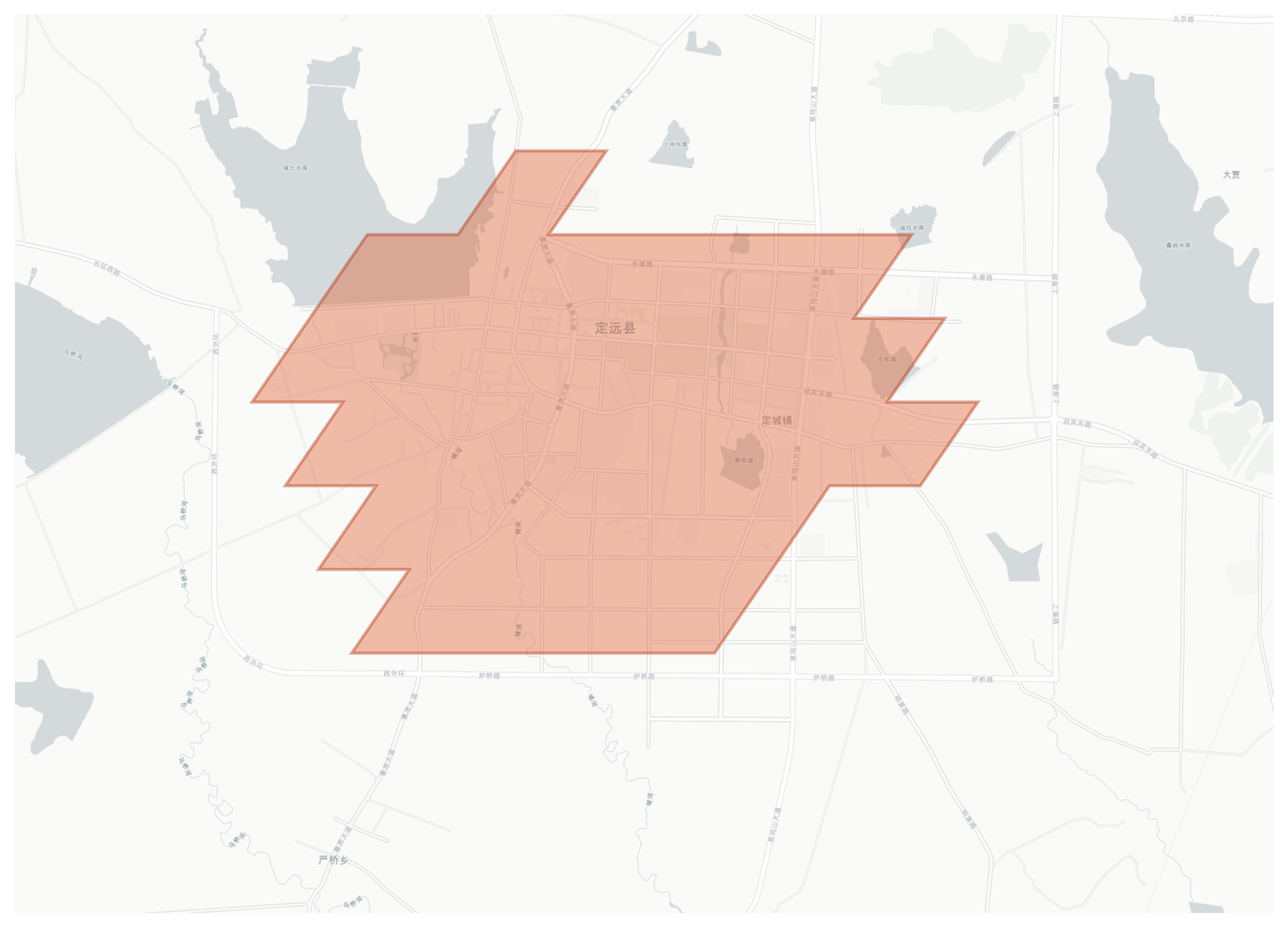 Dingyuan geographic map