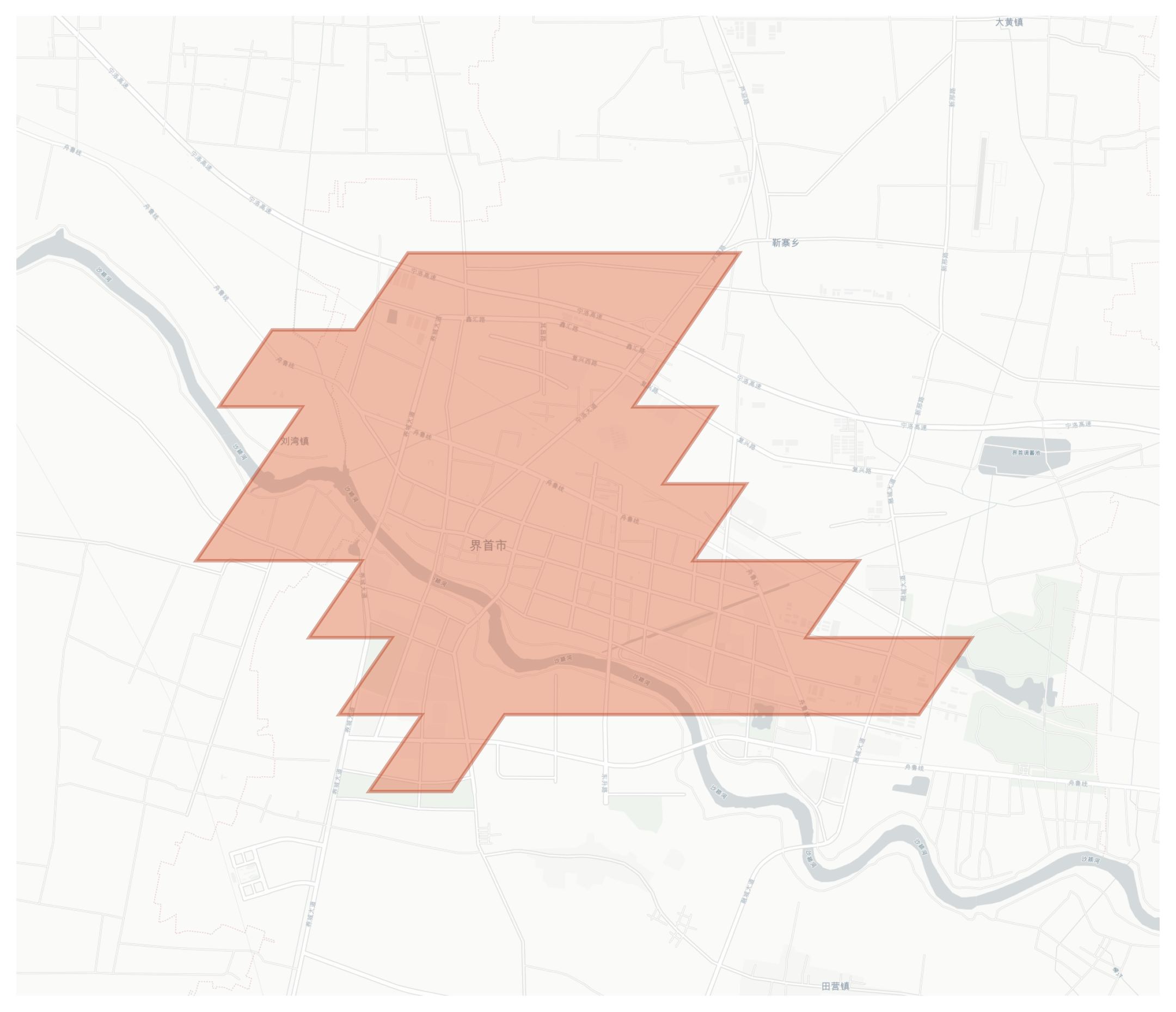 Jieshou geographic map
