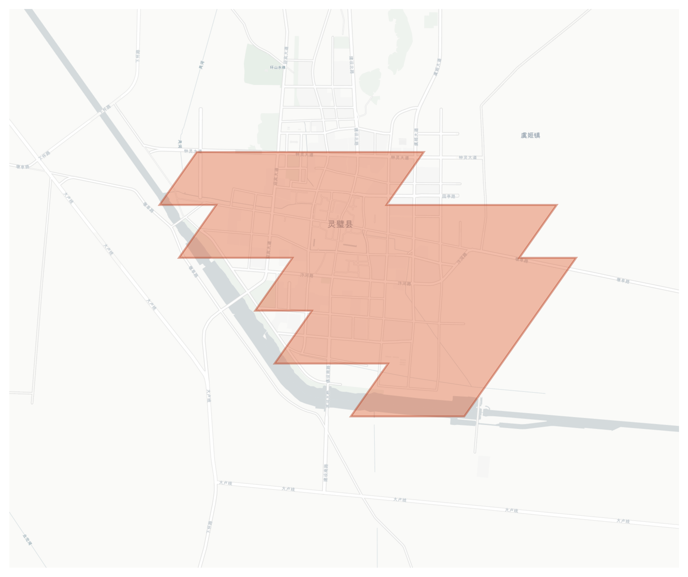 Lingbi geographic map