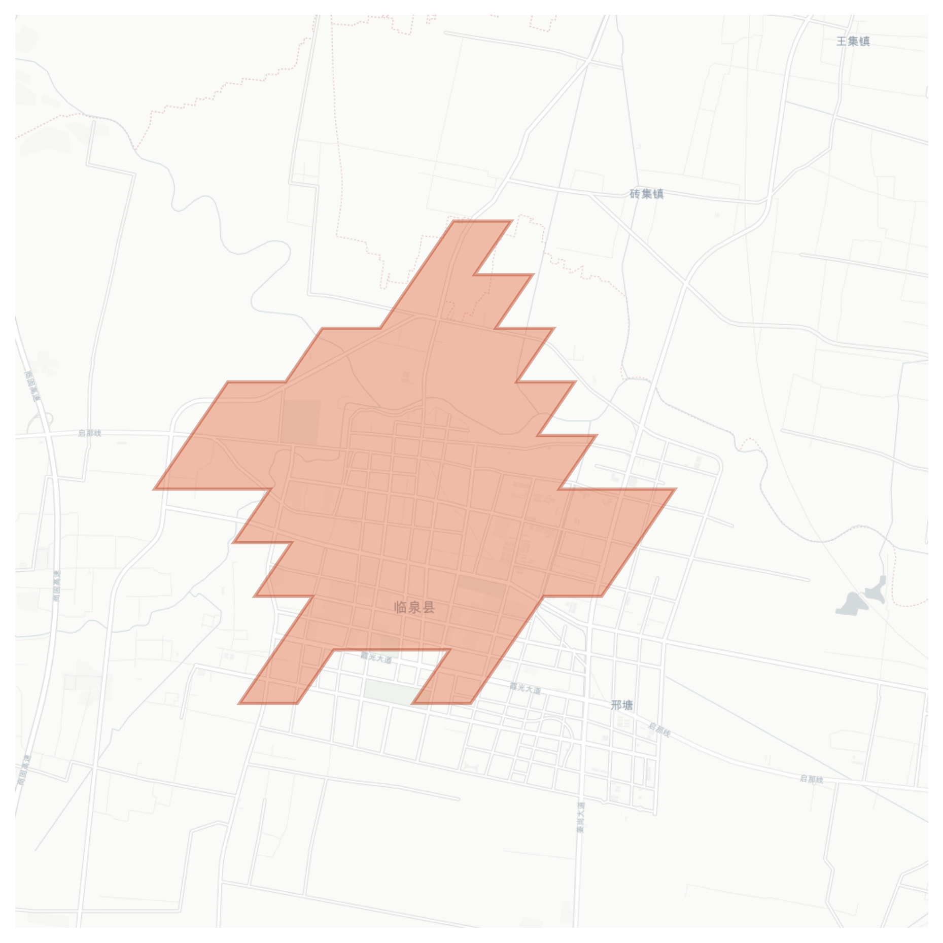Linquan geographic map